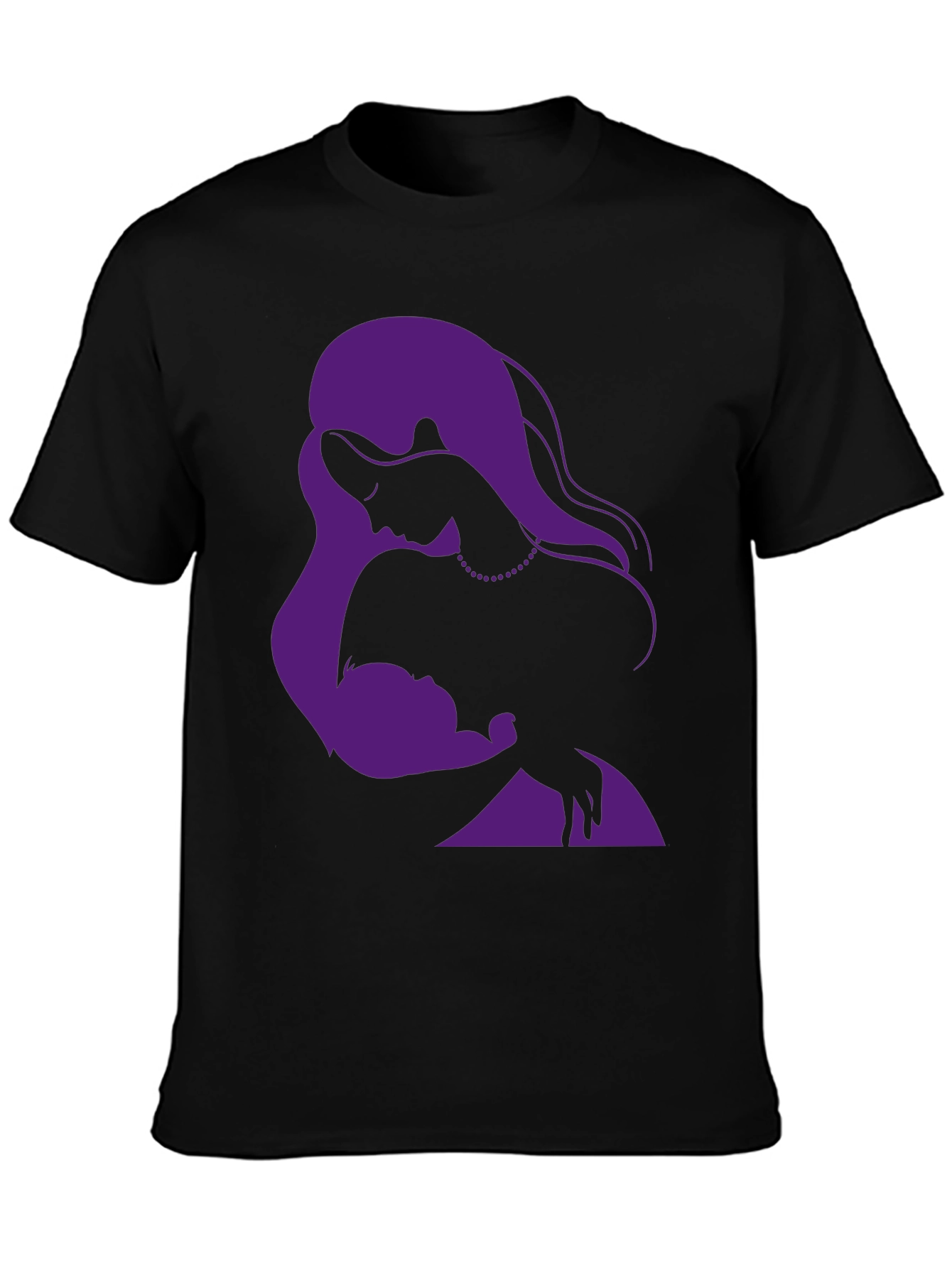 Elegant Mother & Child Graphic T-Shirt