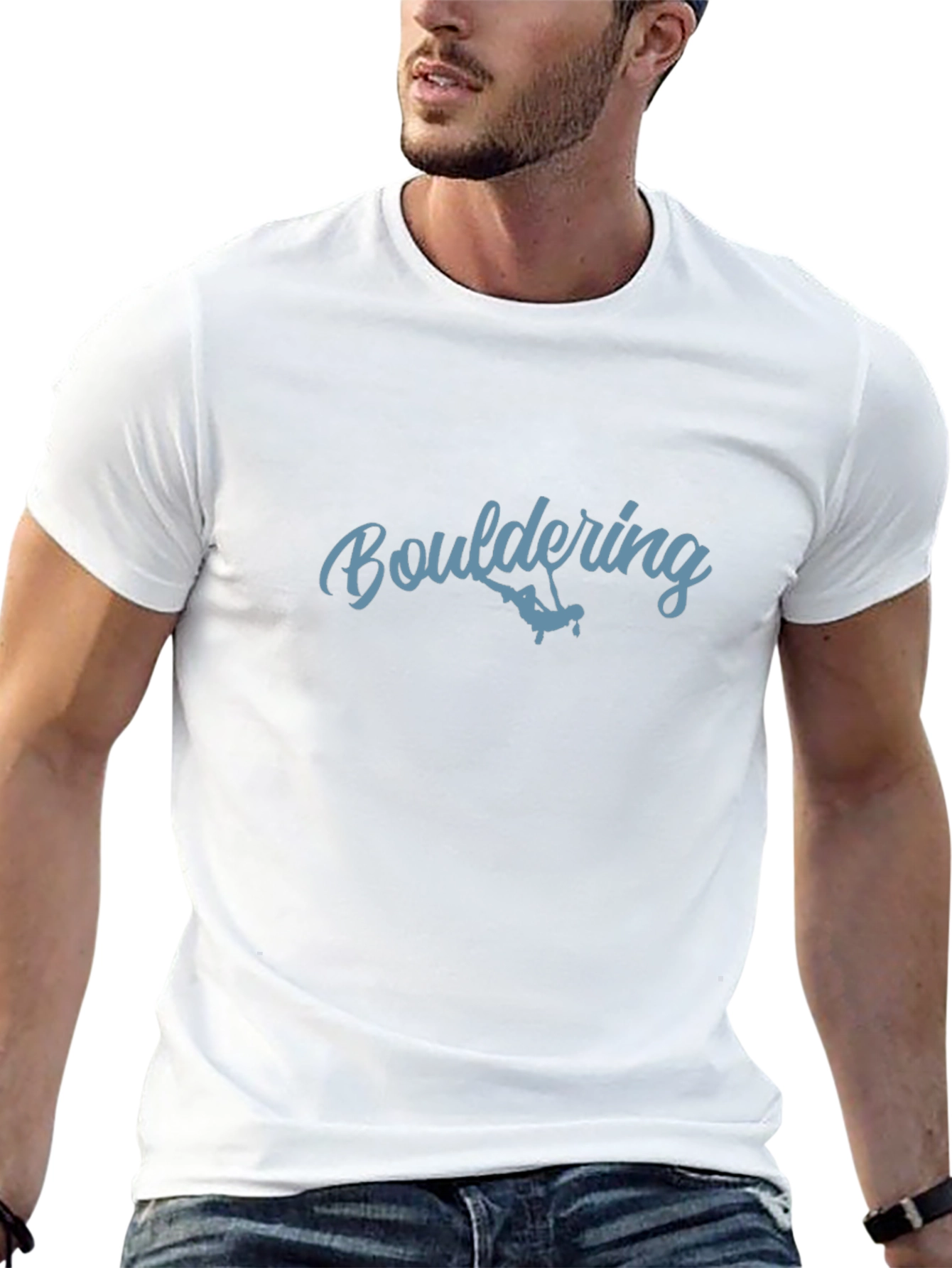 Bouldering Graphic Tee - Black Climbing T-Shirt
