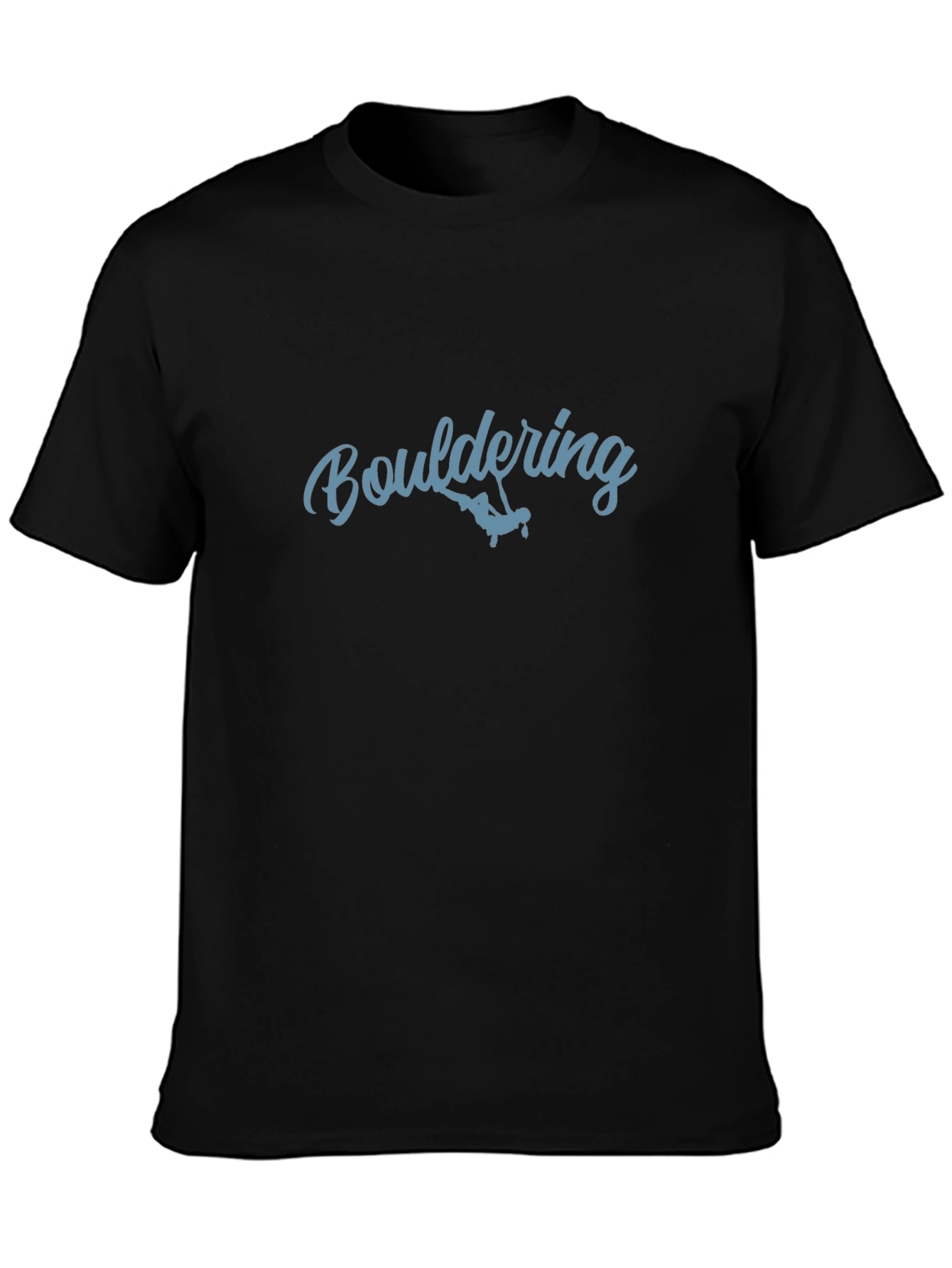 Bouldering Graphic Tee - Black Climbing T-Shirt