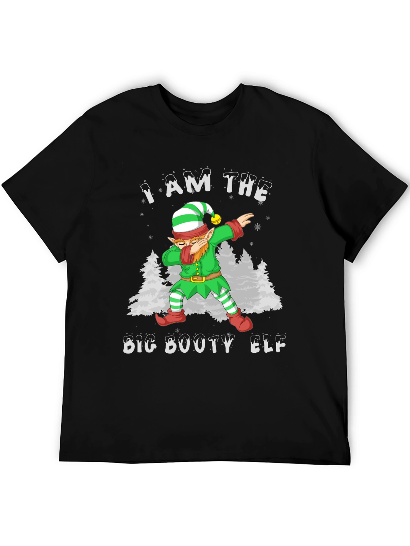I Am The Big Booty Elf Dab Christmas T-Shirt