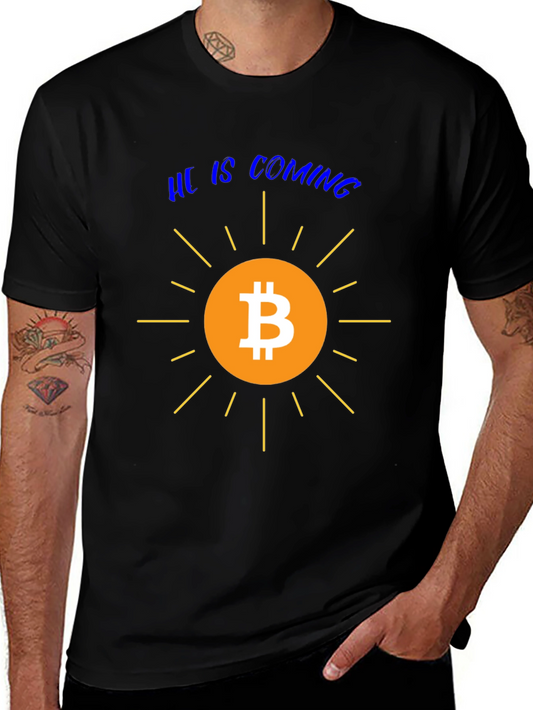 Bitcoin is Coming Graphic Tee - Crypto T-Shirt