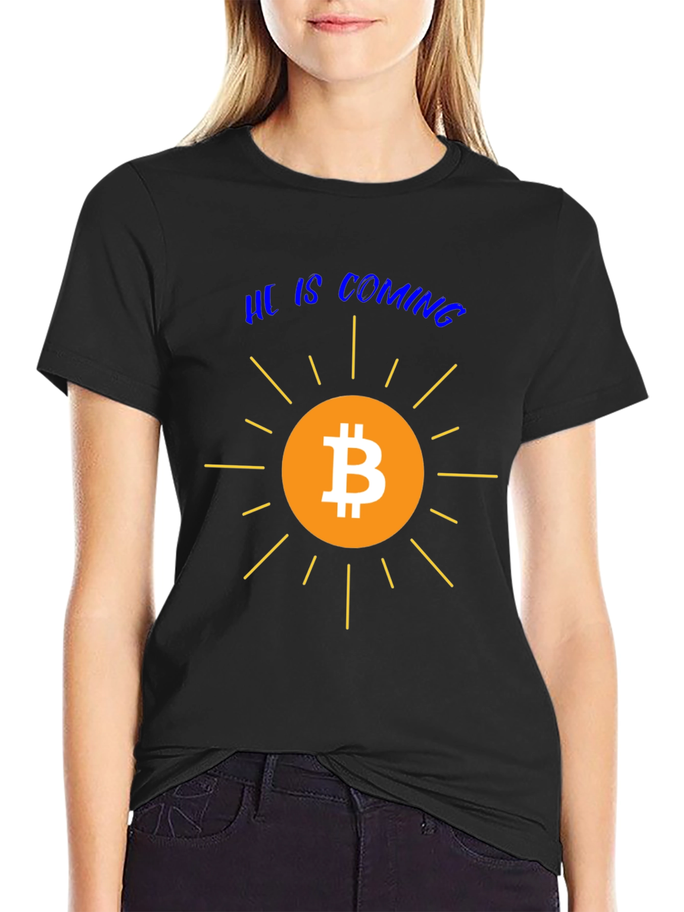 Bitcoin is Coming Graphic Tee - Crypto T-Shirt
