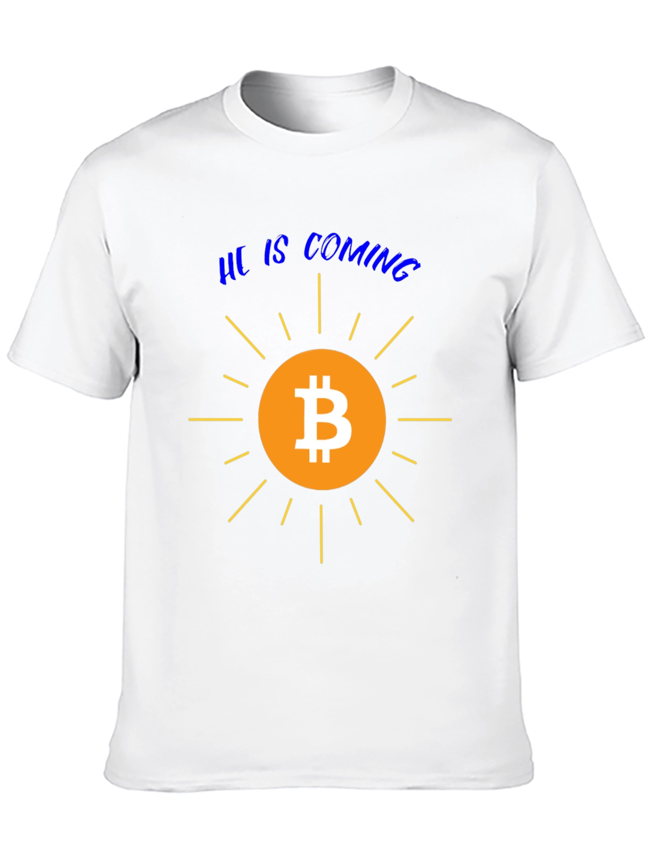 Bitcoin is Coming Graphic Tee - Crypto T-Shirt