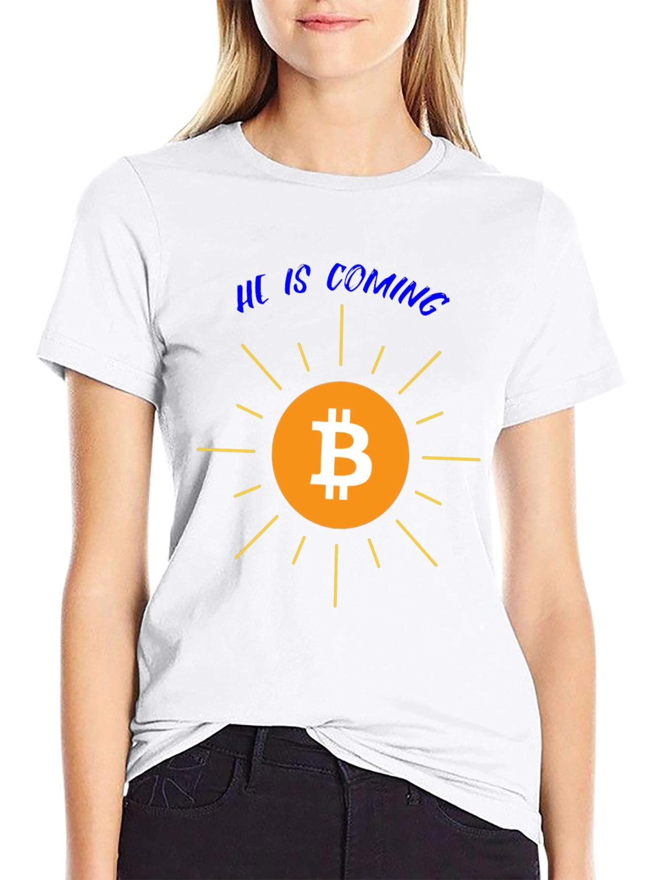 Bitcoin is Coming Graphic Tee - Crypto T-Shirt
