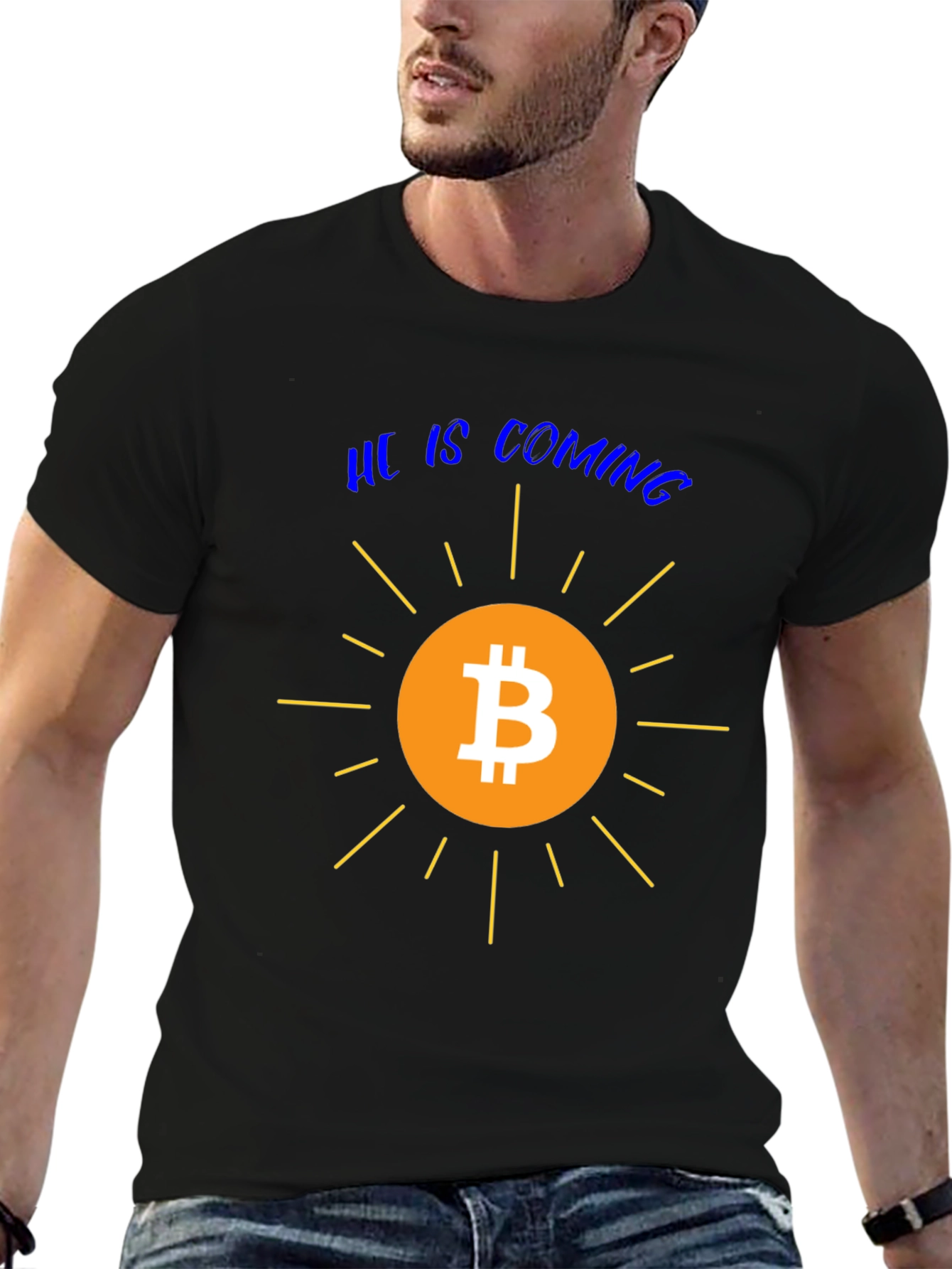 Bitcoin is Coming Graphic Tee - Crypto T-Shirt