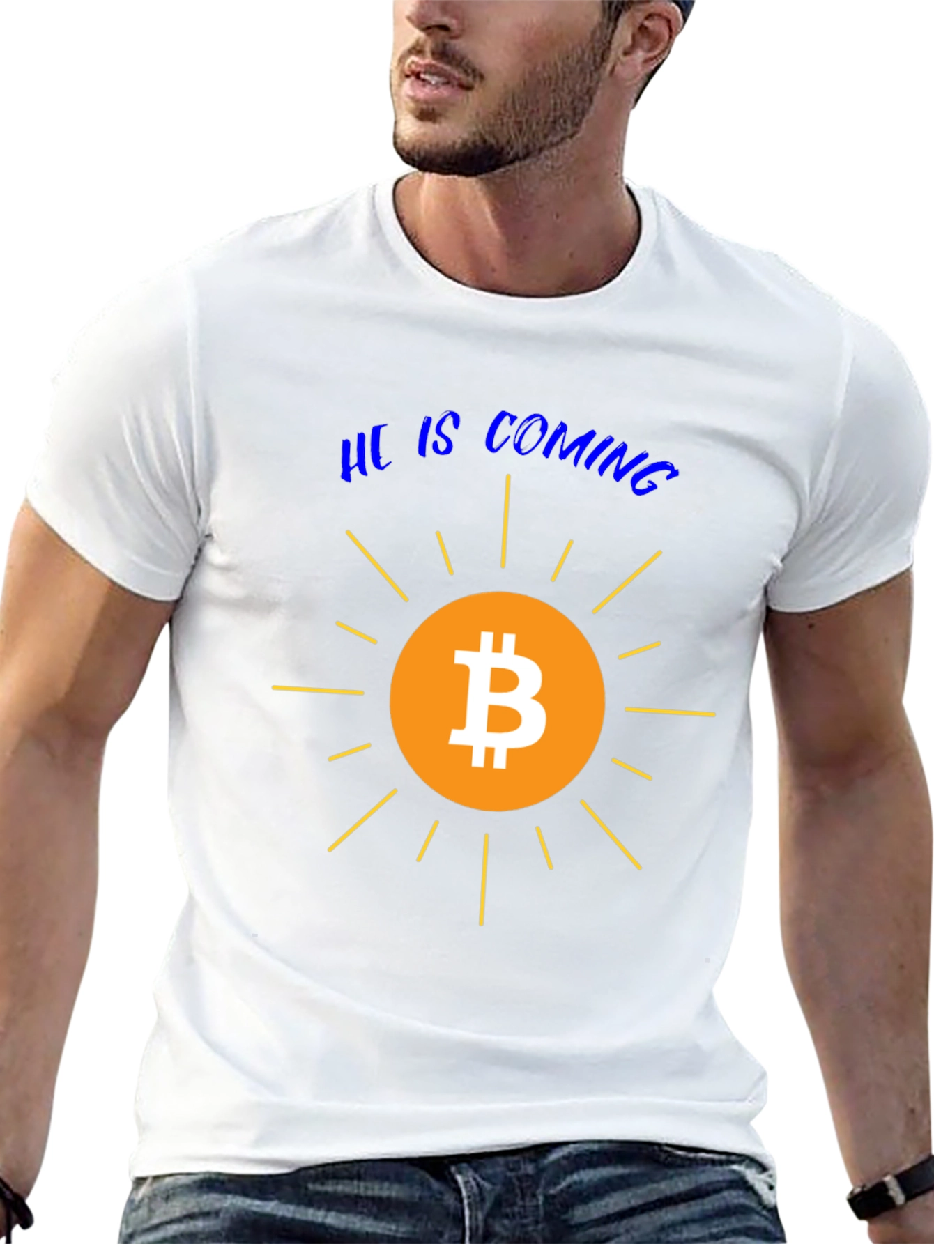 Bitcoin is Coming Graphic Tee - Crypto T-Shirt