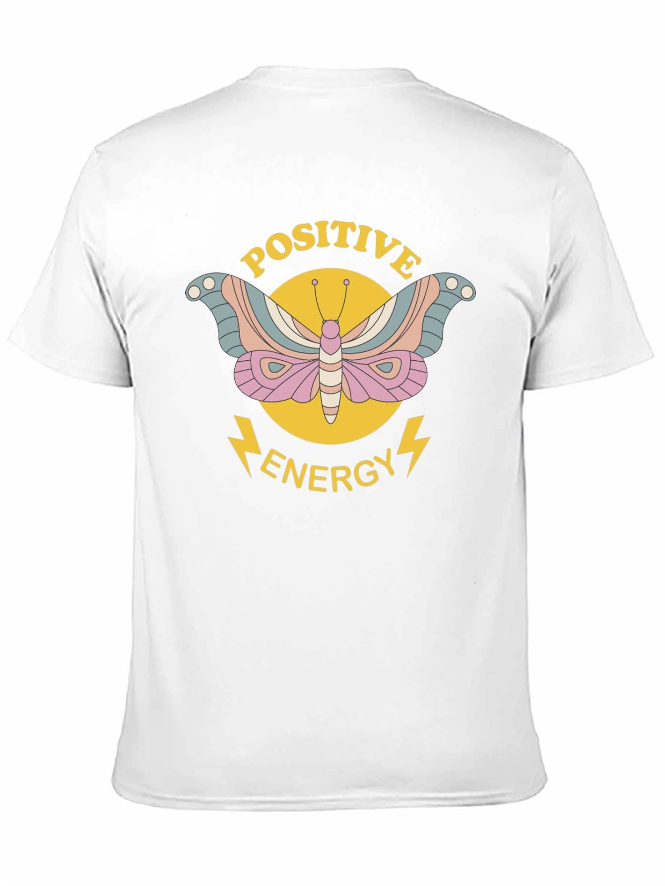 Positive Energy Butterfly Graphic Tee - Black