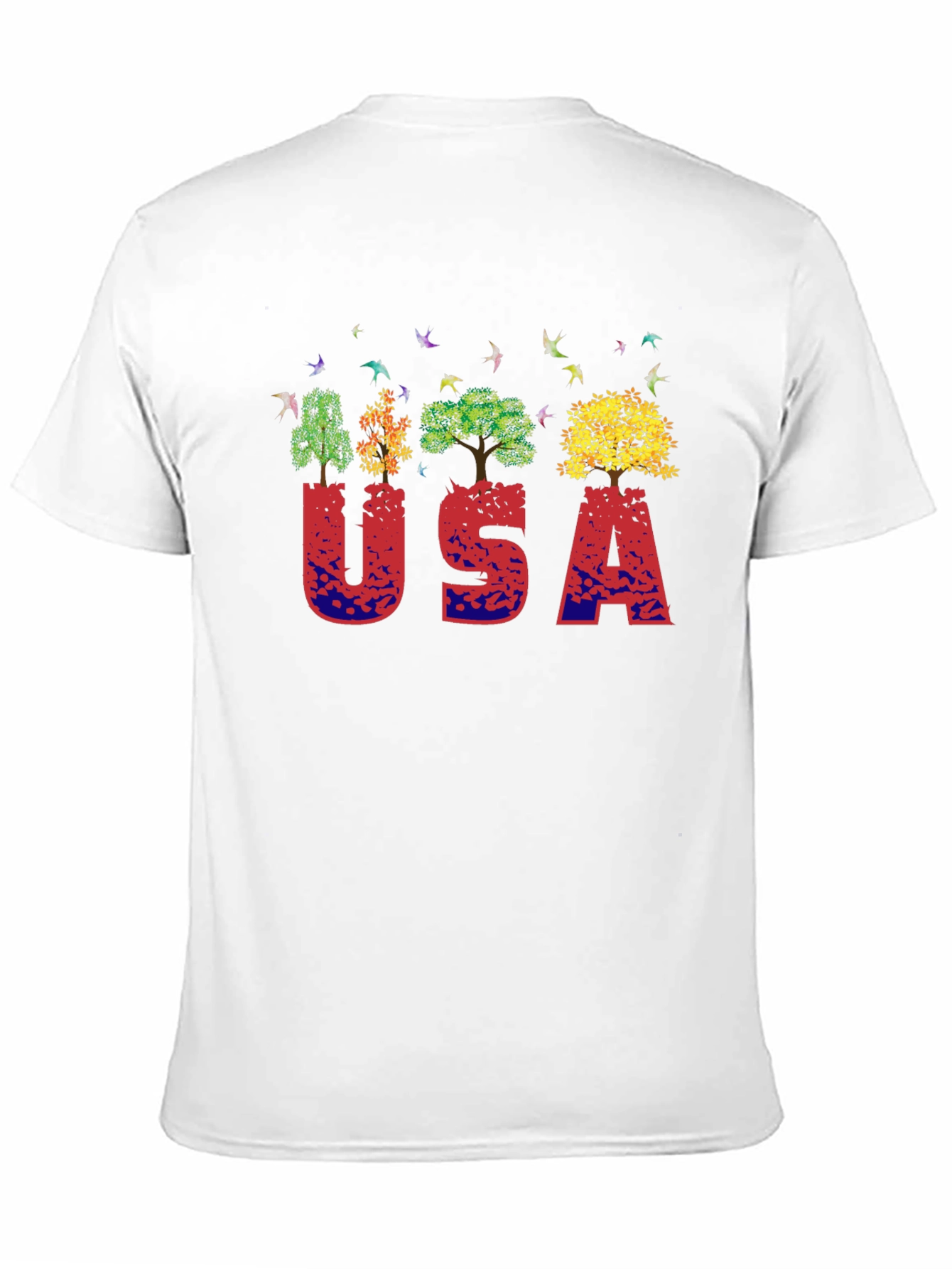 USA Nature Trees Graphic T-Shirt