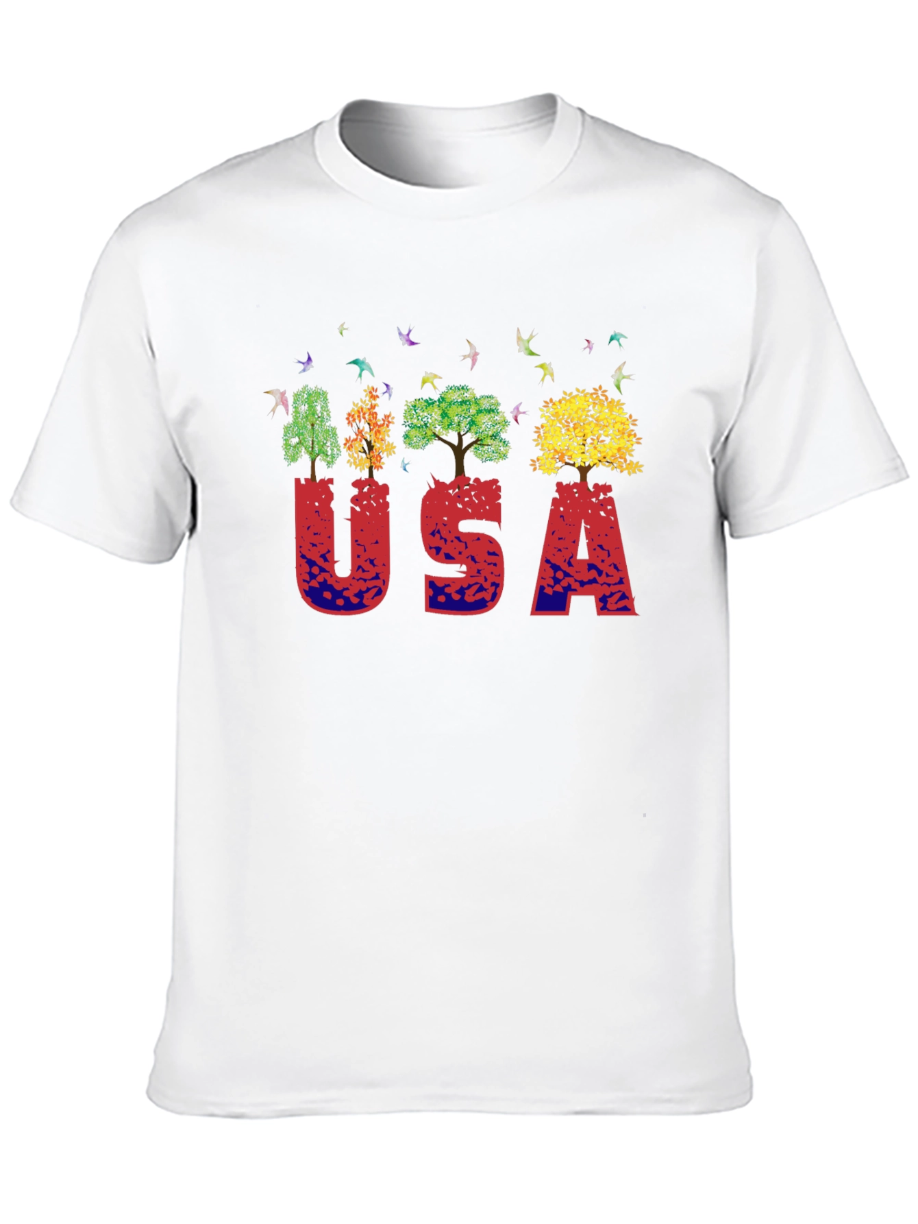 USA Nature Trees Graphic T-Shirt