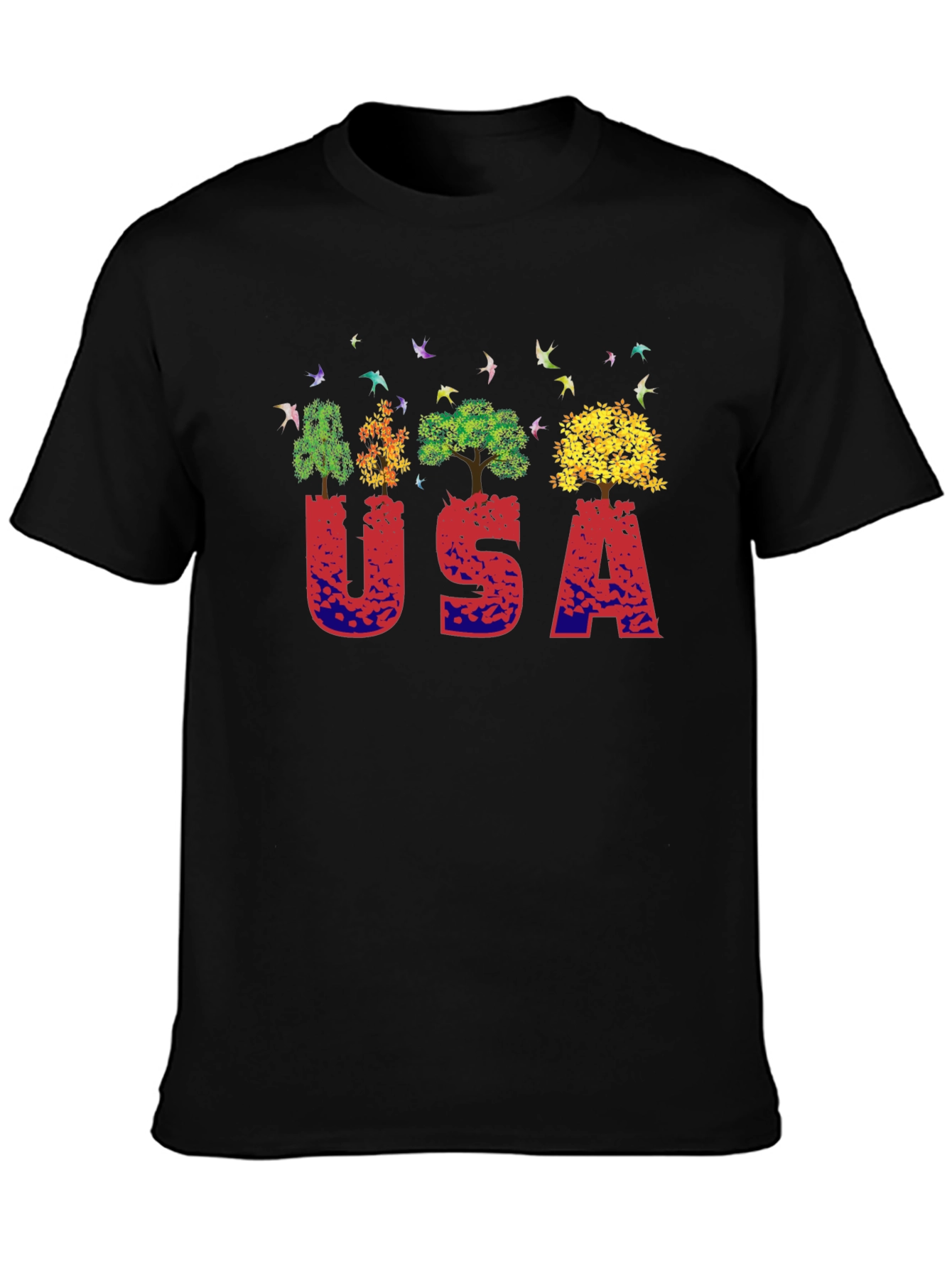 USA Nature Trees Graphic T-Shirt