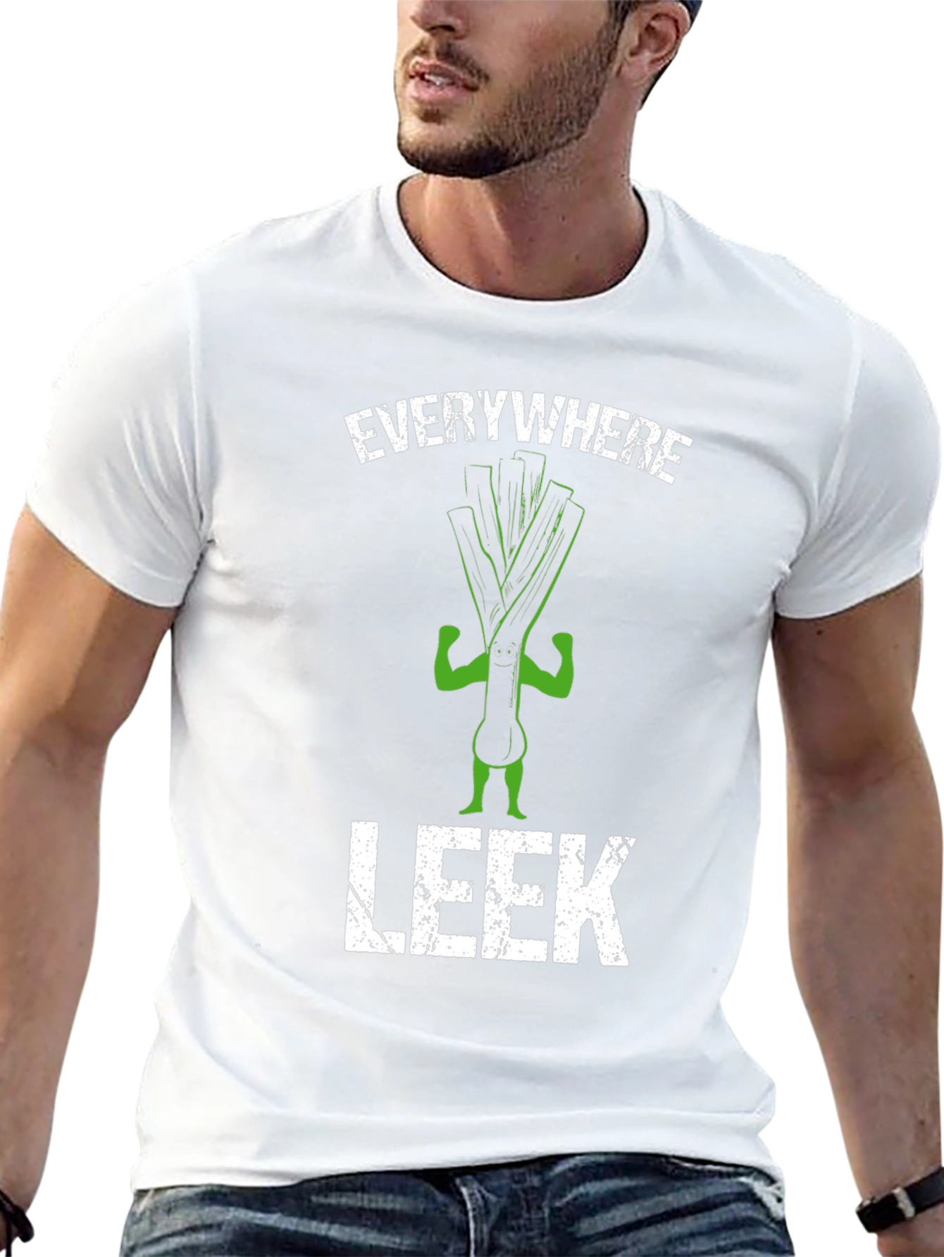 Everywhere Leek T-Shirt - Funny Vegetarian Pun Tee