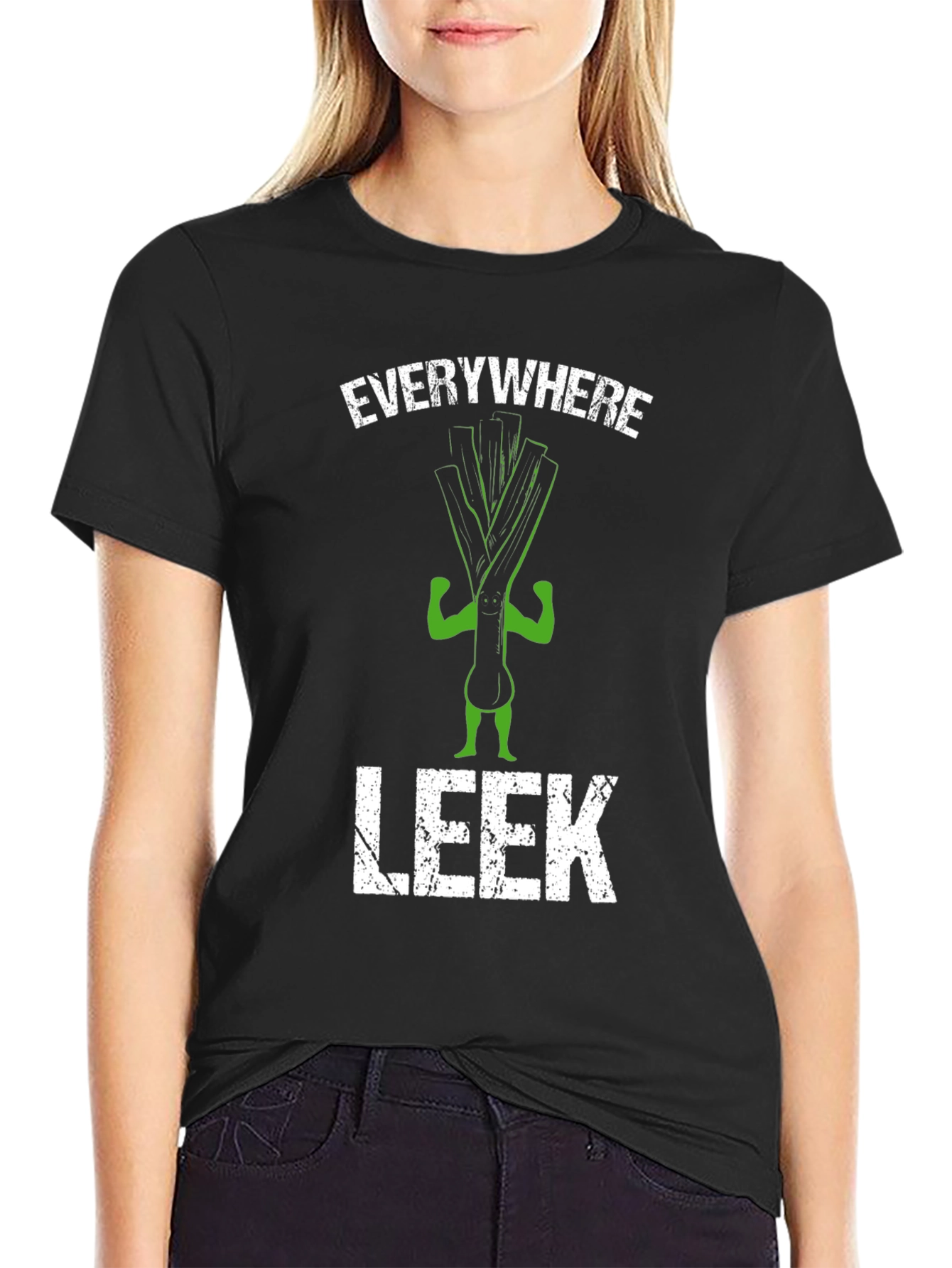 Everywhere Leek T-Shirt - Funny Vegetarian Pun Tee