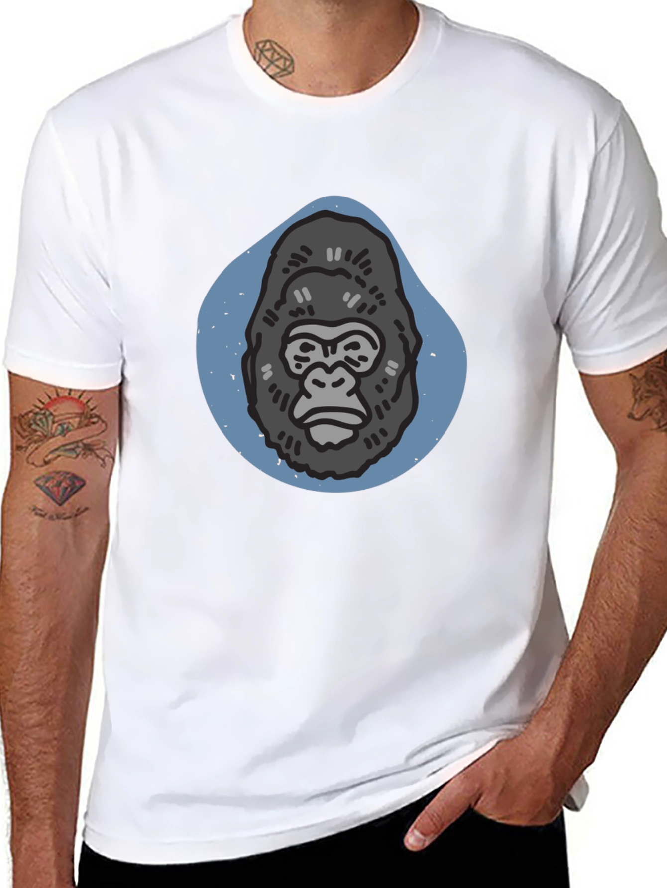 Gorilla Graphic Tee - Mens Black T-Shirt