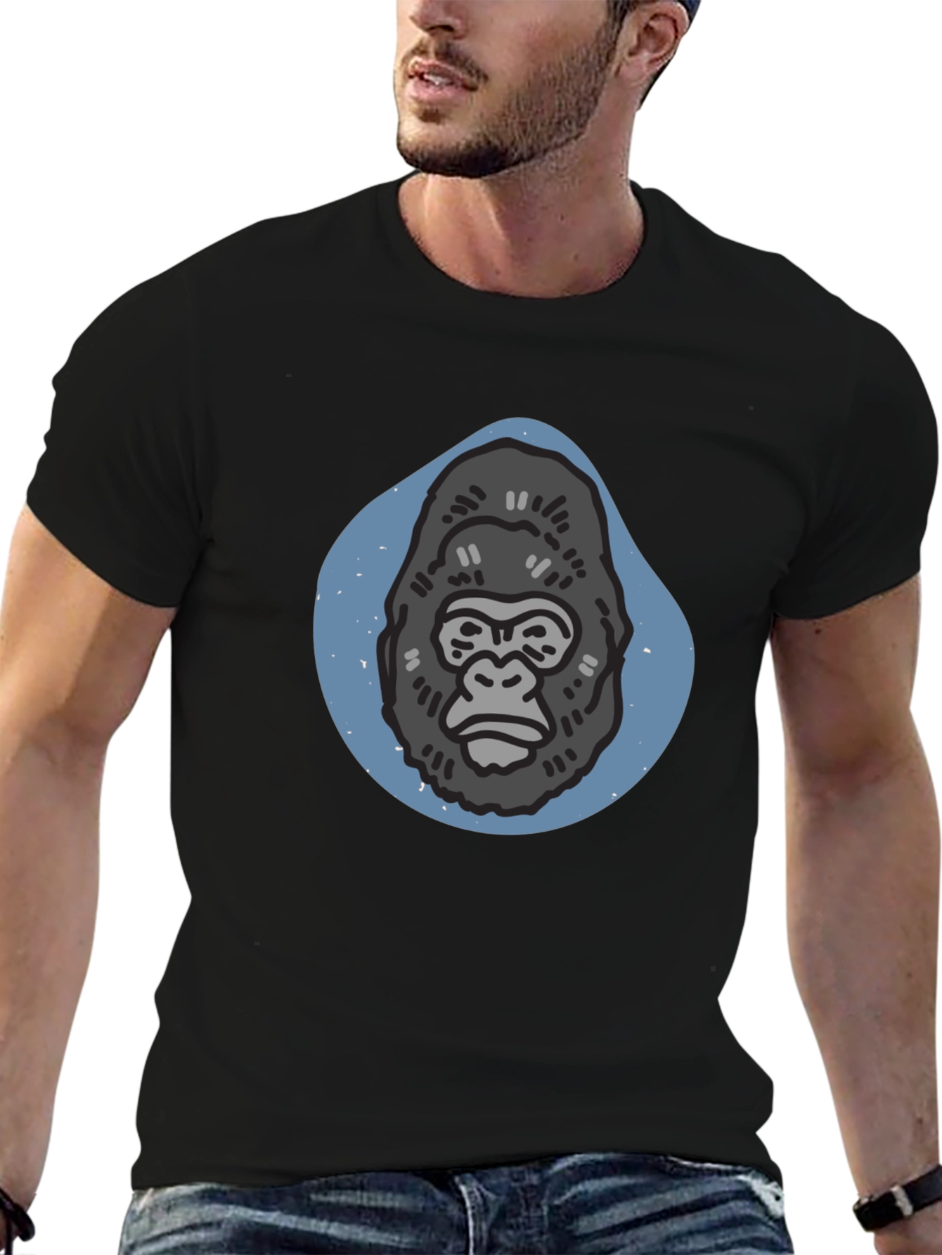 Gorilla Graphic Tee - Mens Black T-Shirt