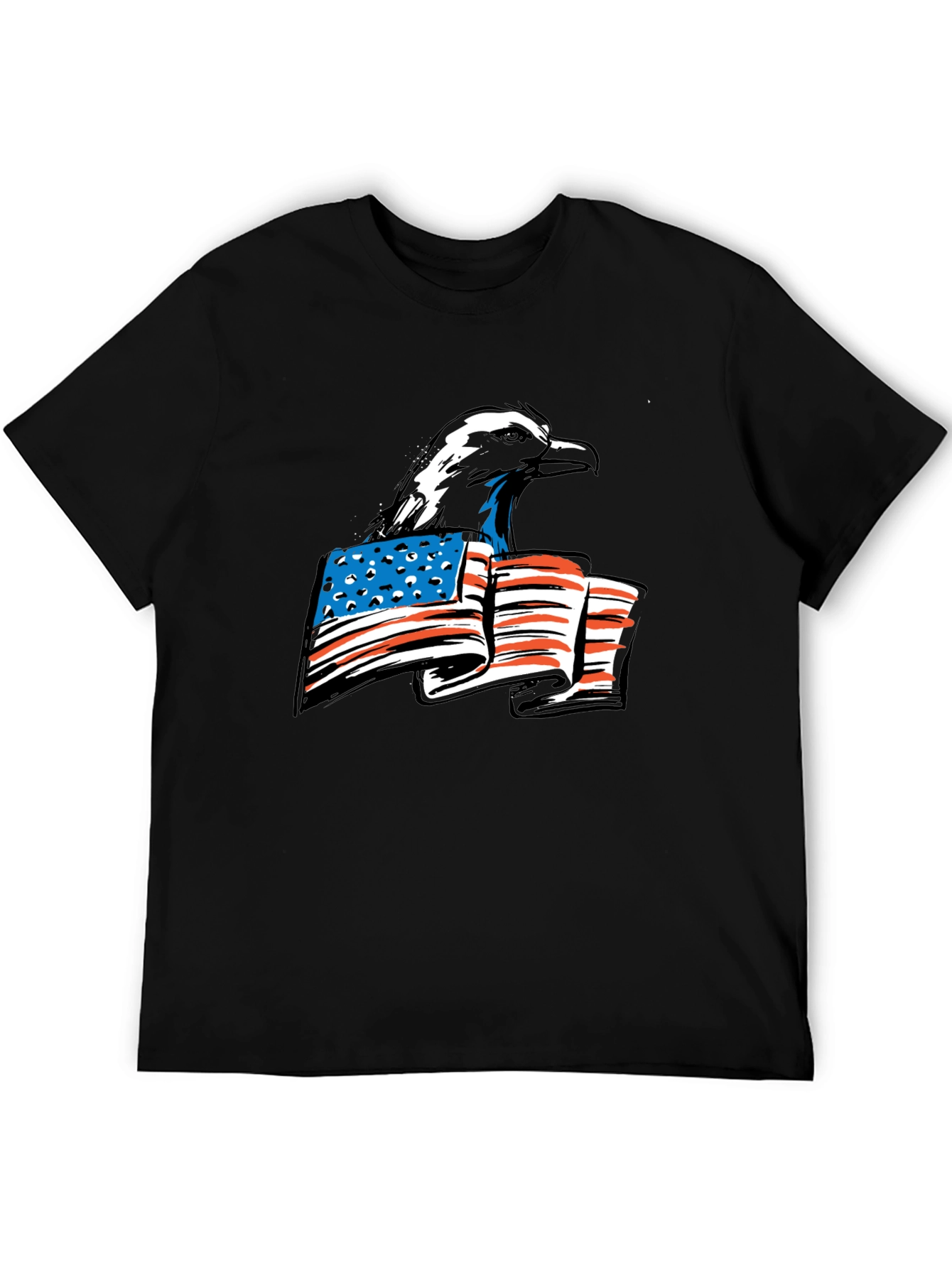 Bald Eagle American Flag Graphic Tee