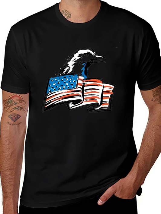 Bald Eagle American Flag Graphic Tee