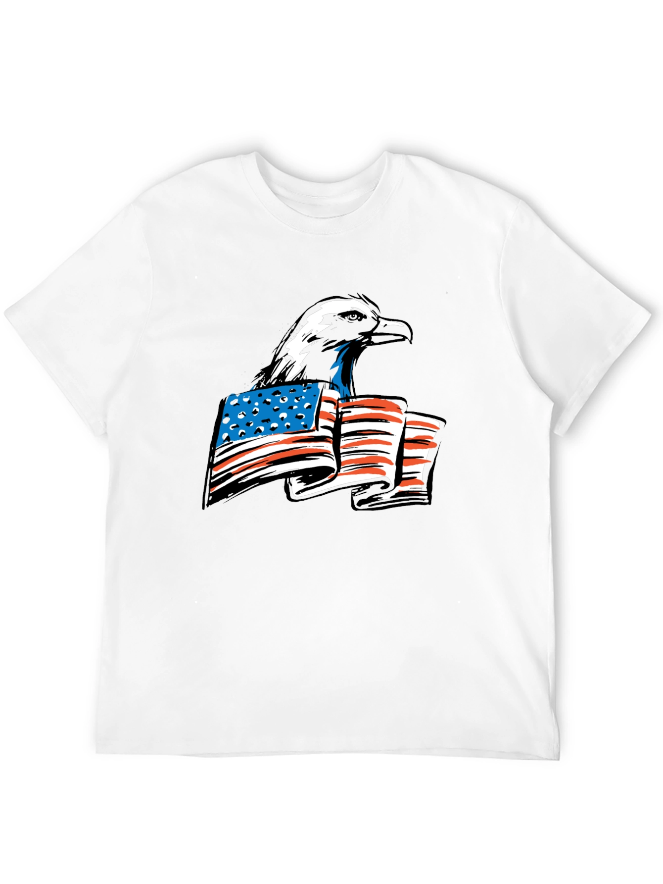Bald Eagle American Flag Graphic Tee