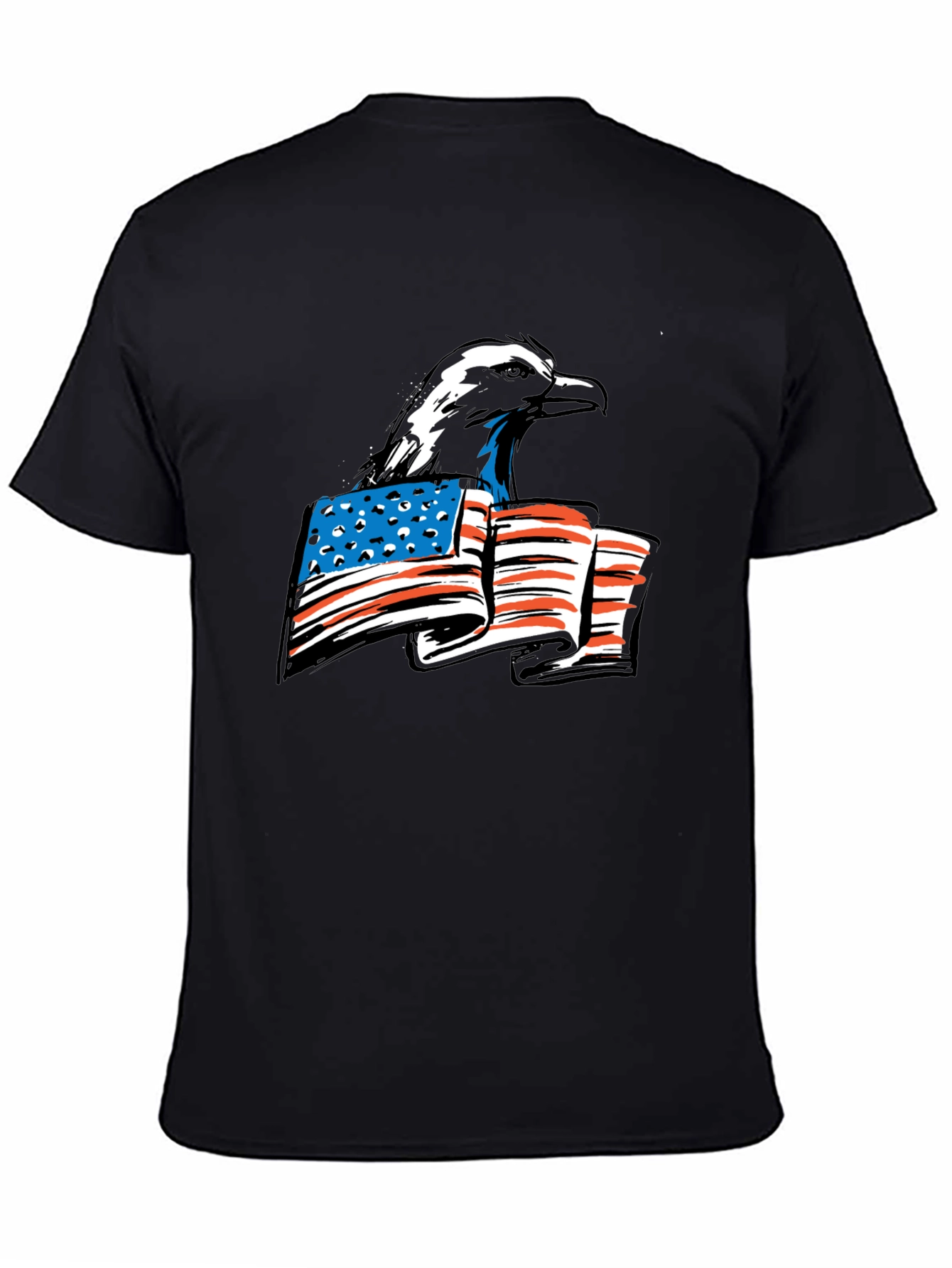 Bald Eagle American Flag Graphic Tee