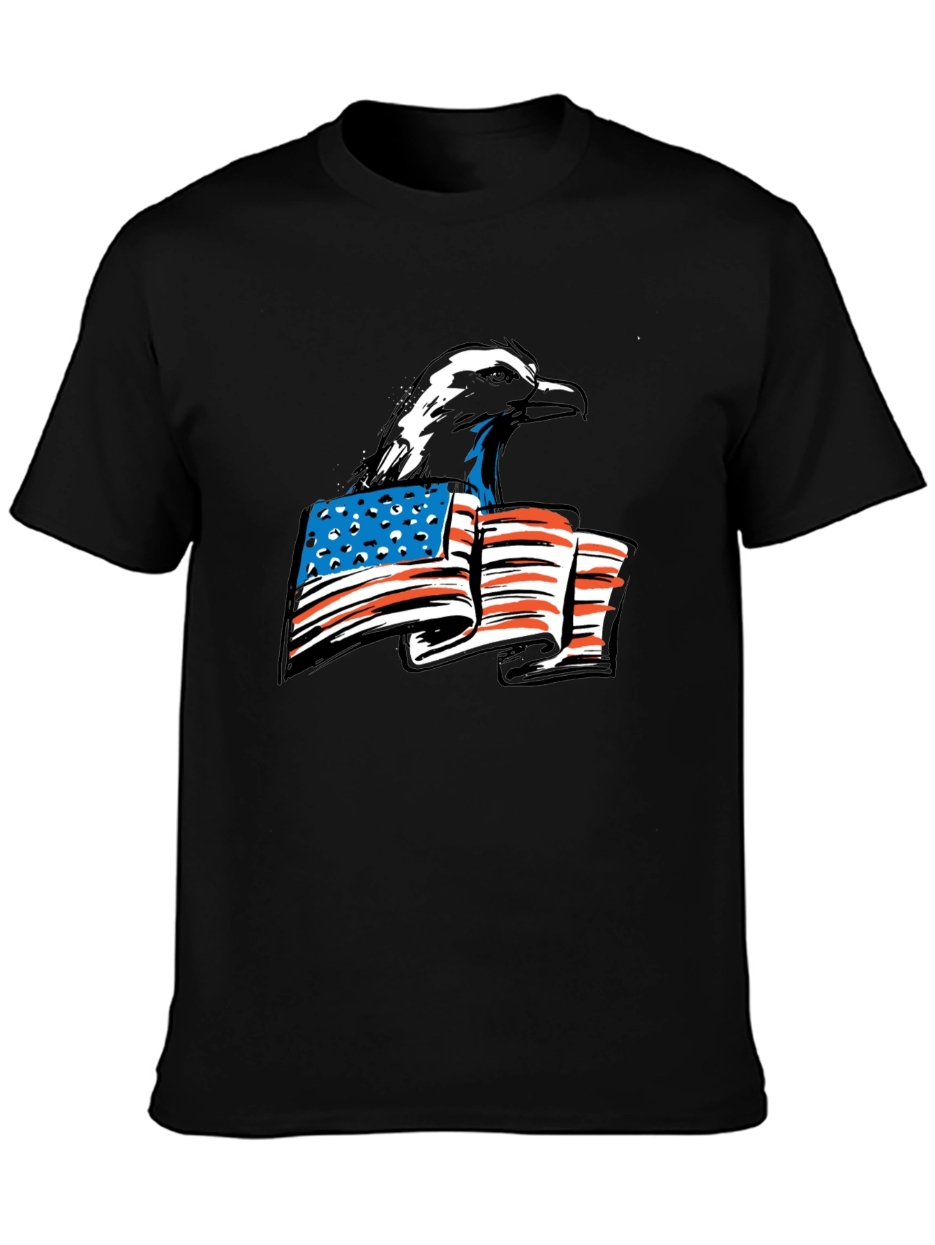 Bald Eagle American Flag Graphic Tee