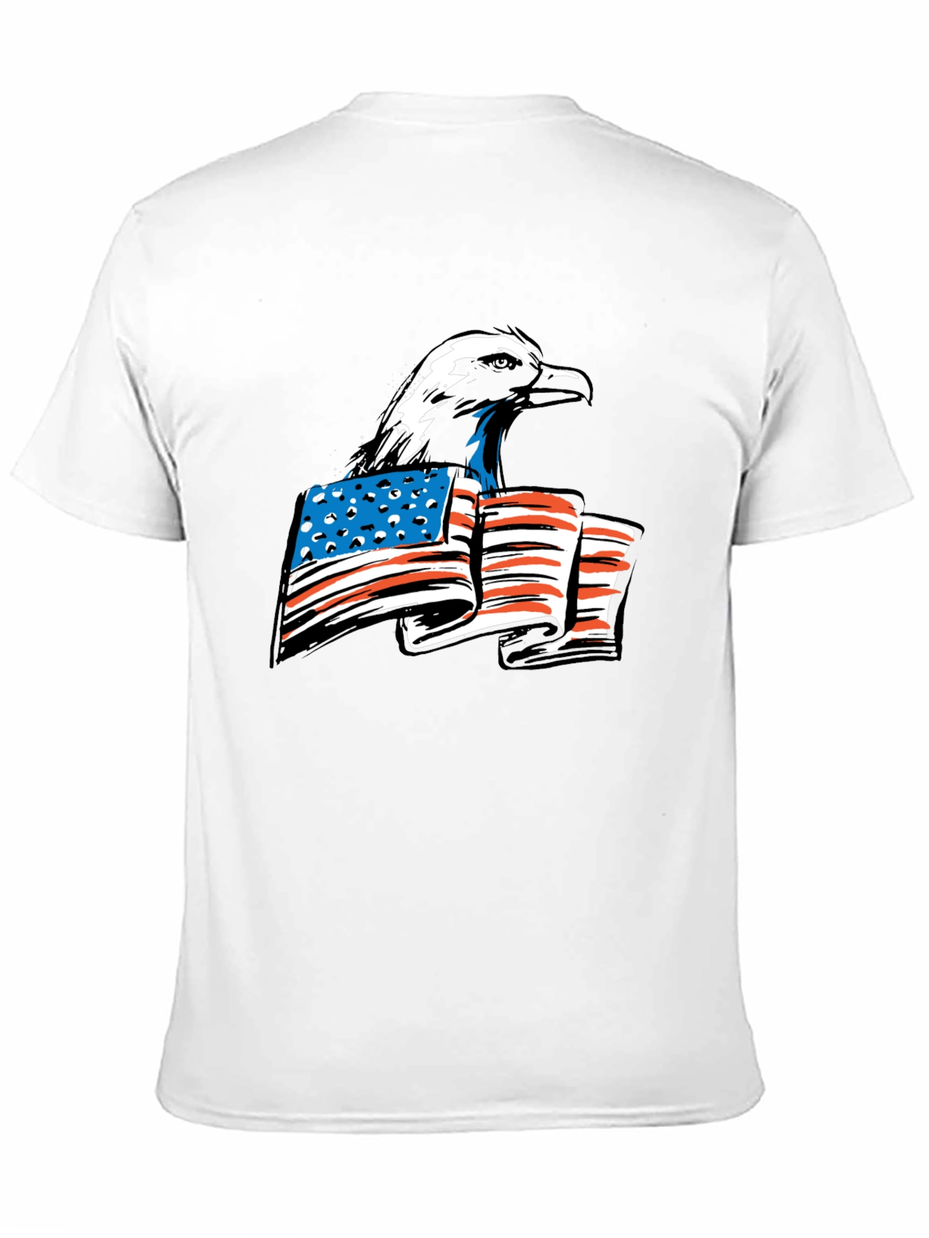 Bald Eagle American Flag Graphic Tee