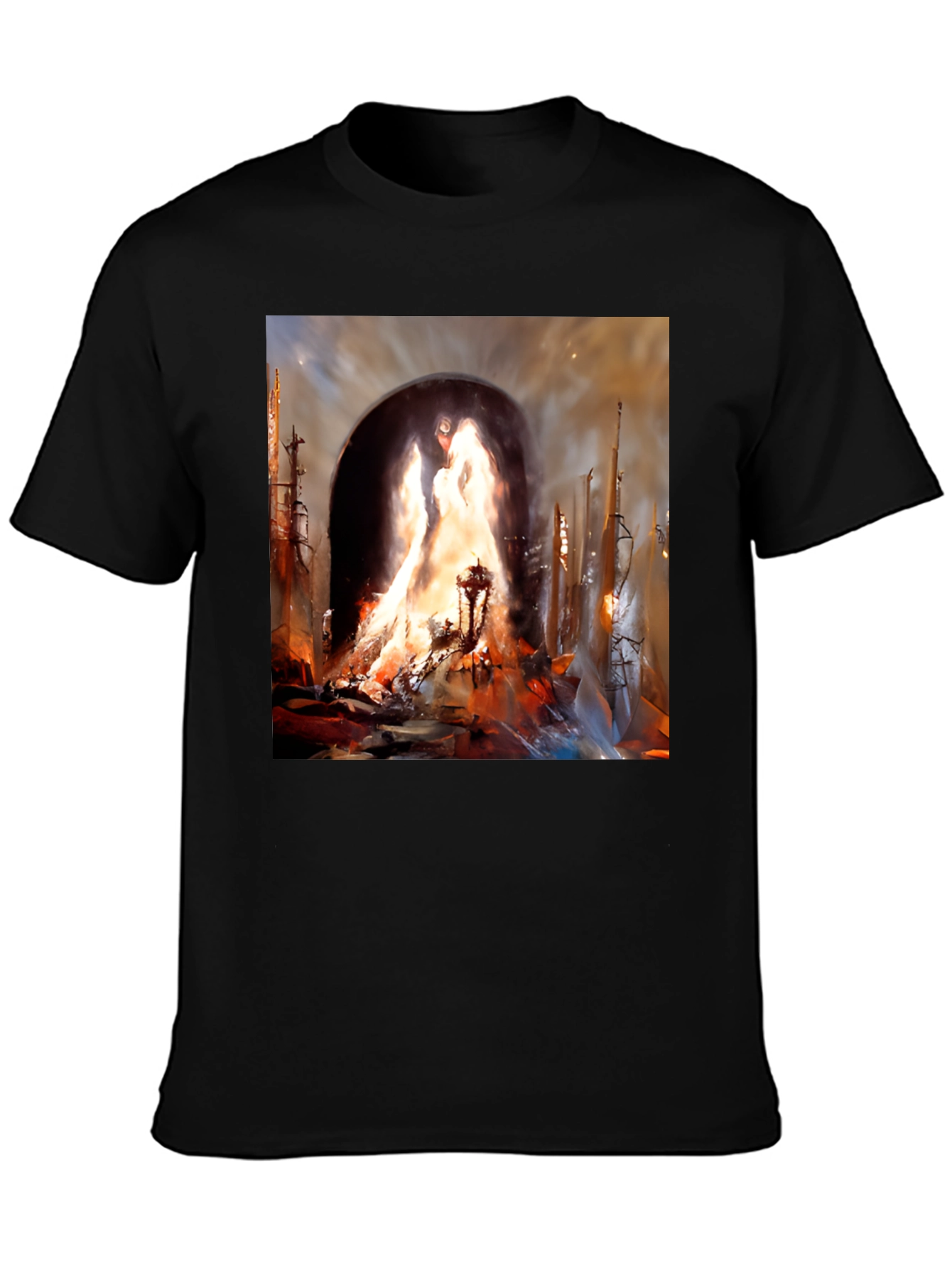 Inferno Portal Black Graphic Tee
