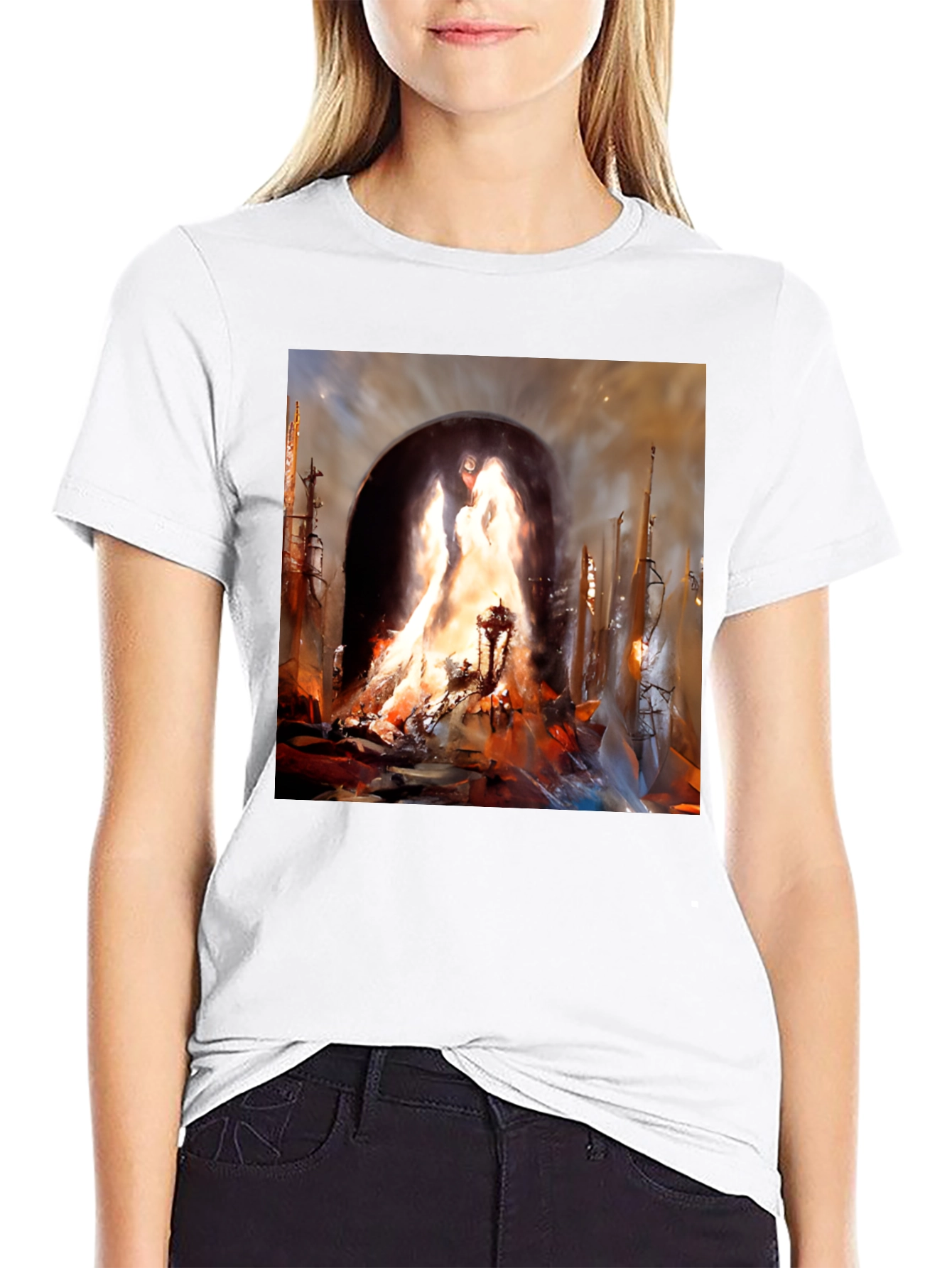 Inferno Portal Black Graphic Tee
