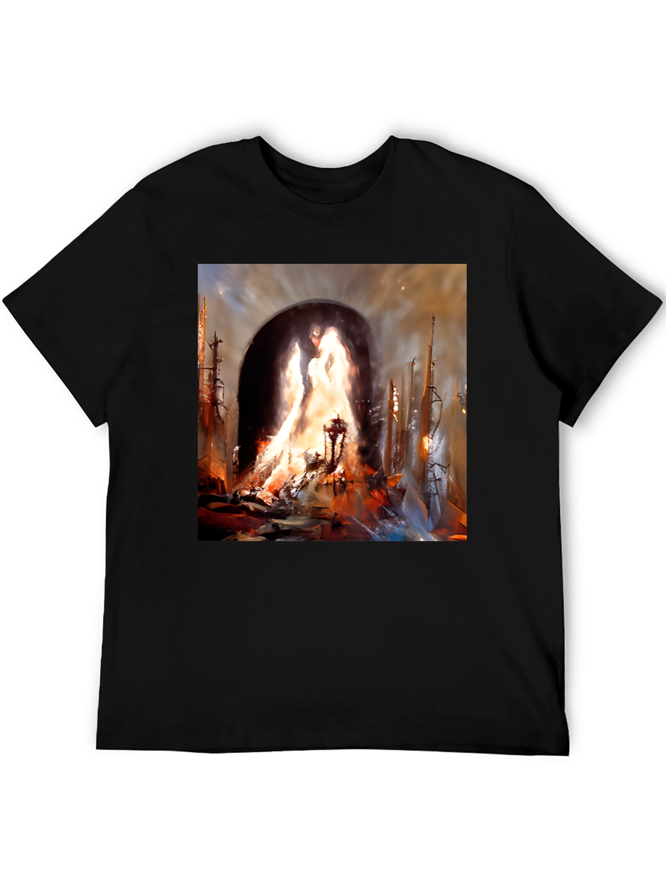 Inferno Portal Black Graphic Tee