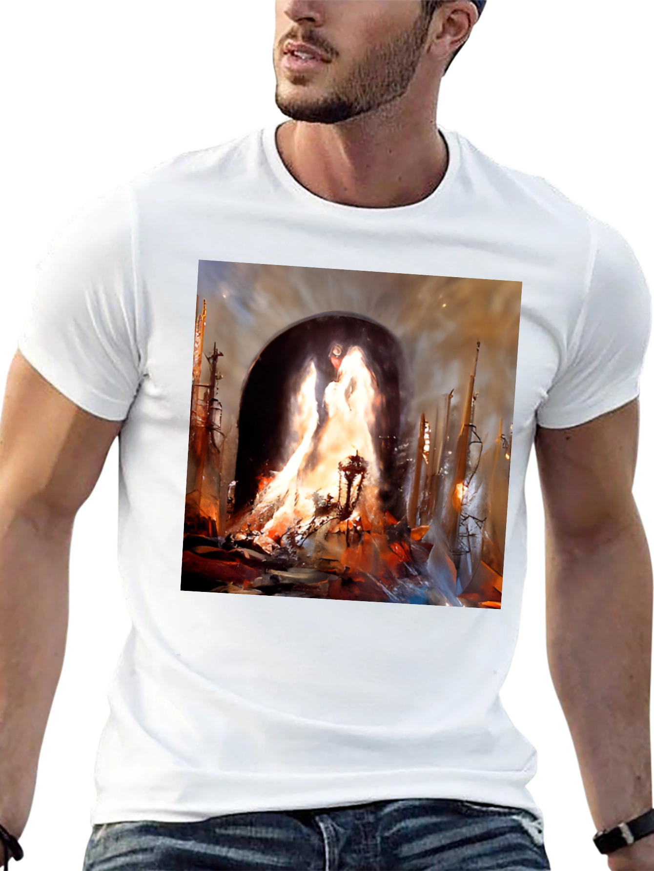 Inferno Portal Black Graphic Tee