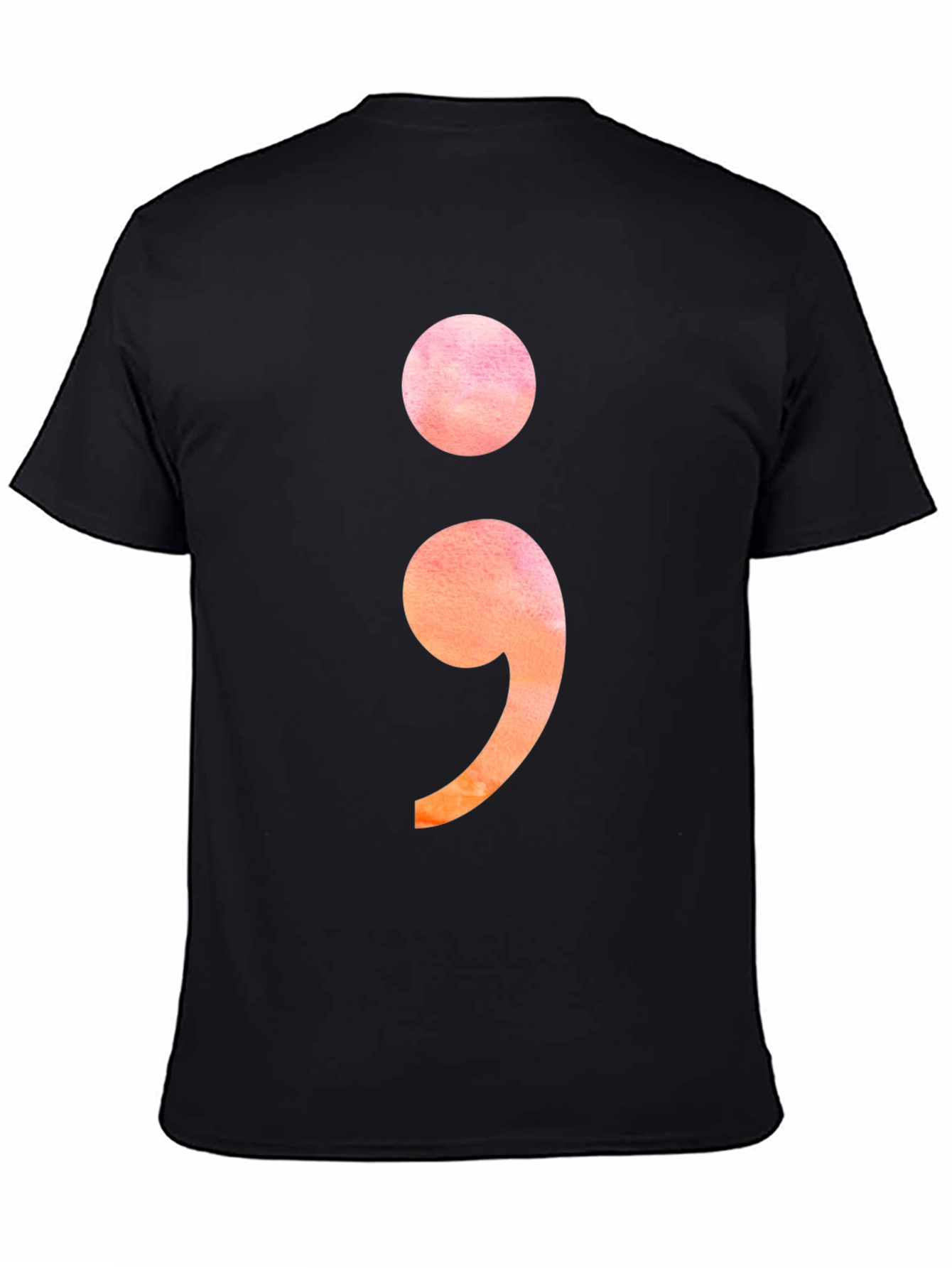 Semicolon Graphic Tee - Stylish Mental Health Awareness T-Shirt