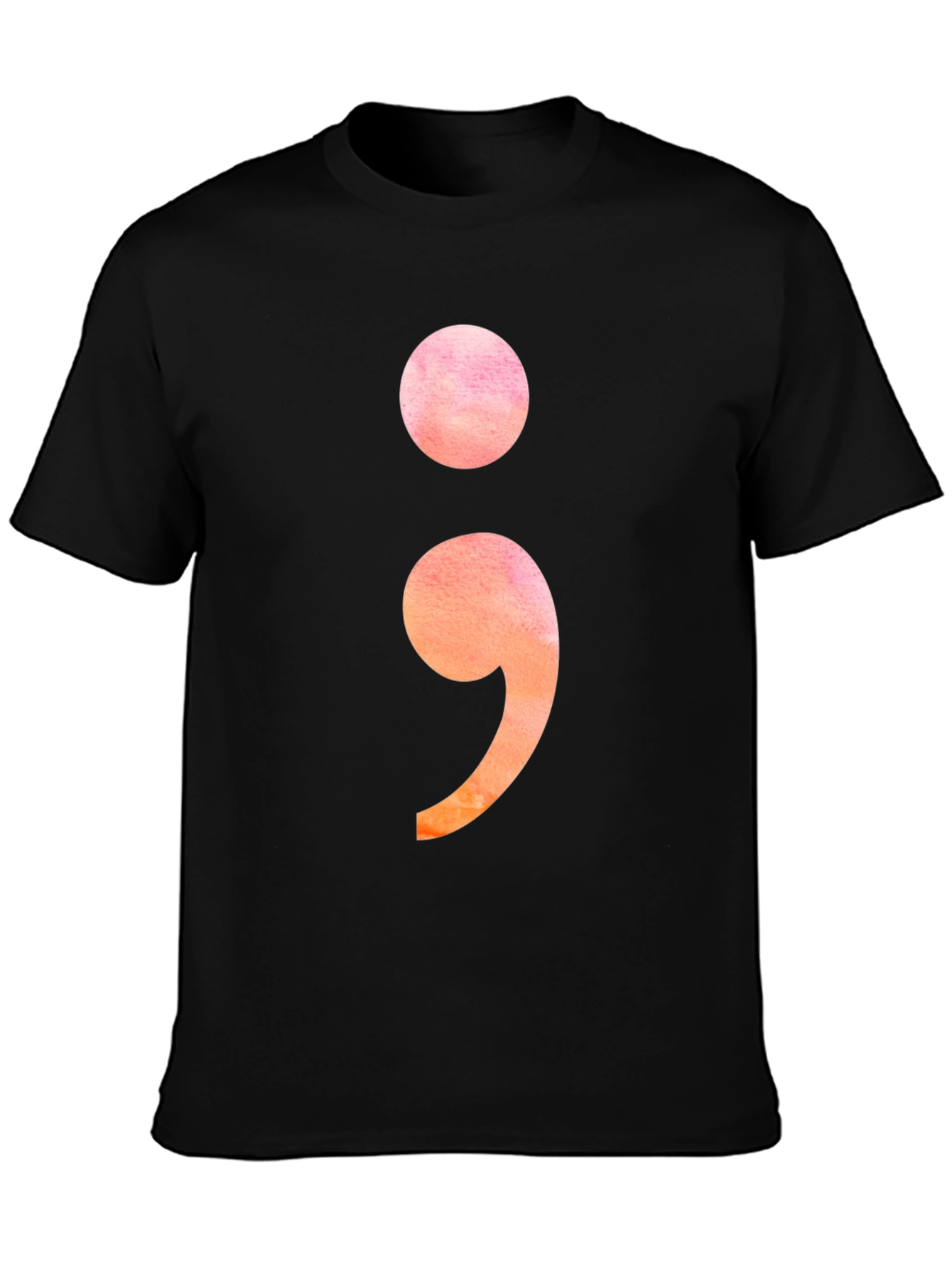 Semicolon Graphic Tee - Stylish Mental Health Awareness T-Shirt