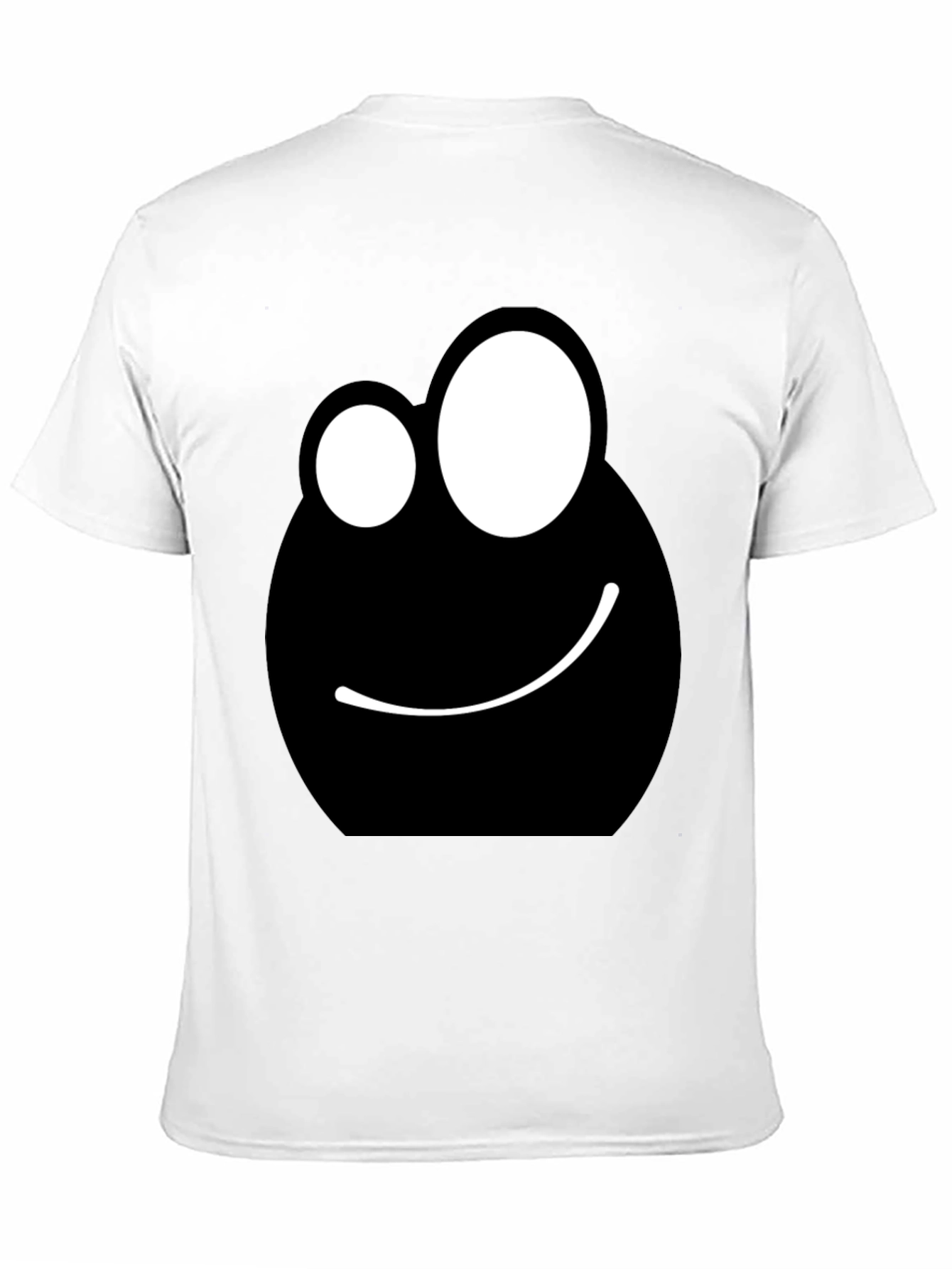 Funny Face Graphic Tee - Black Cotton T-Shirt