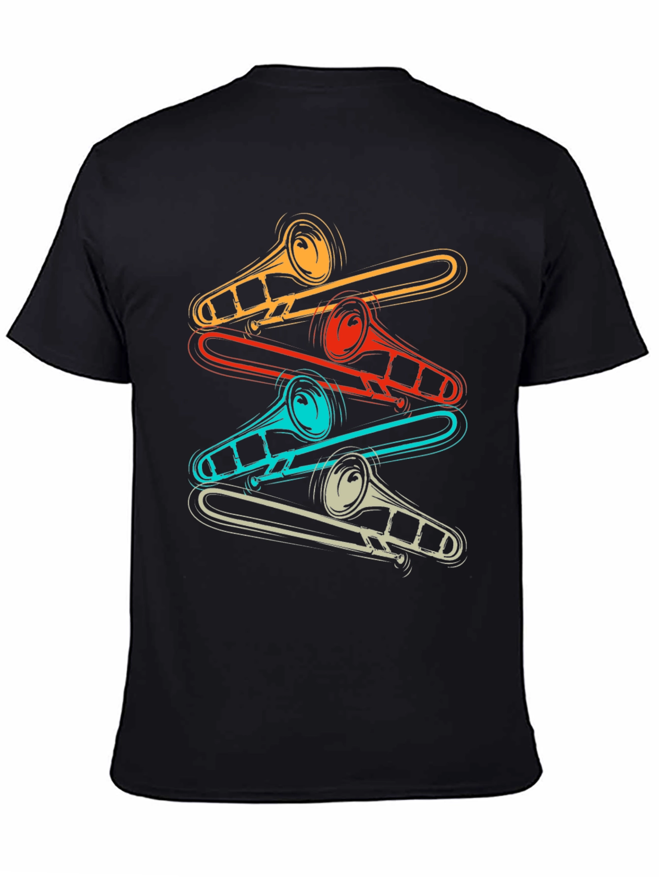 Retro Trombone Music Lover T-Shirt
