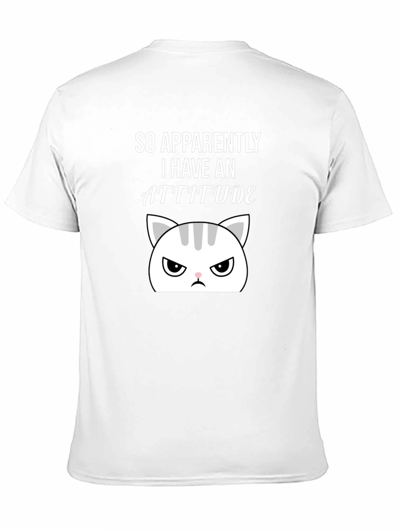 Attitude Cat Graphic Tee - Sarcastic Humor T-Shirt