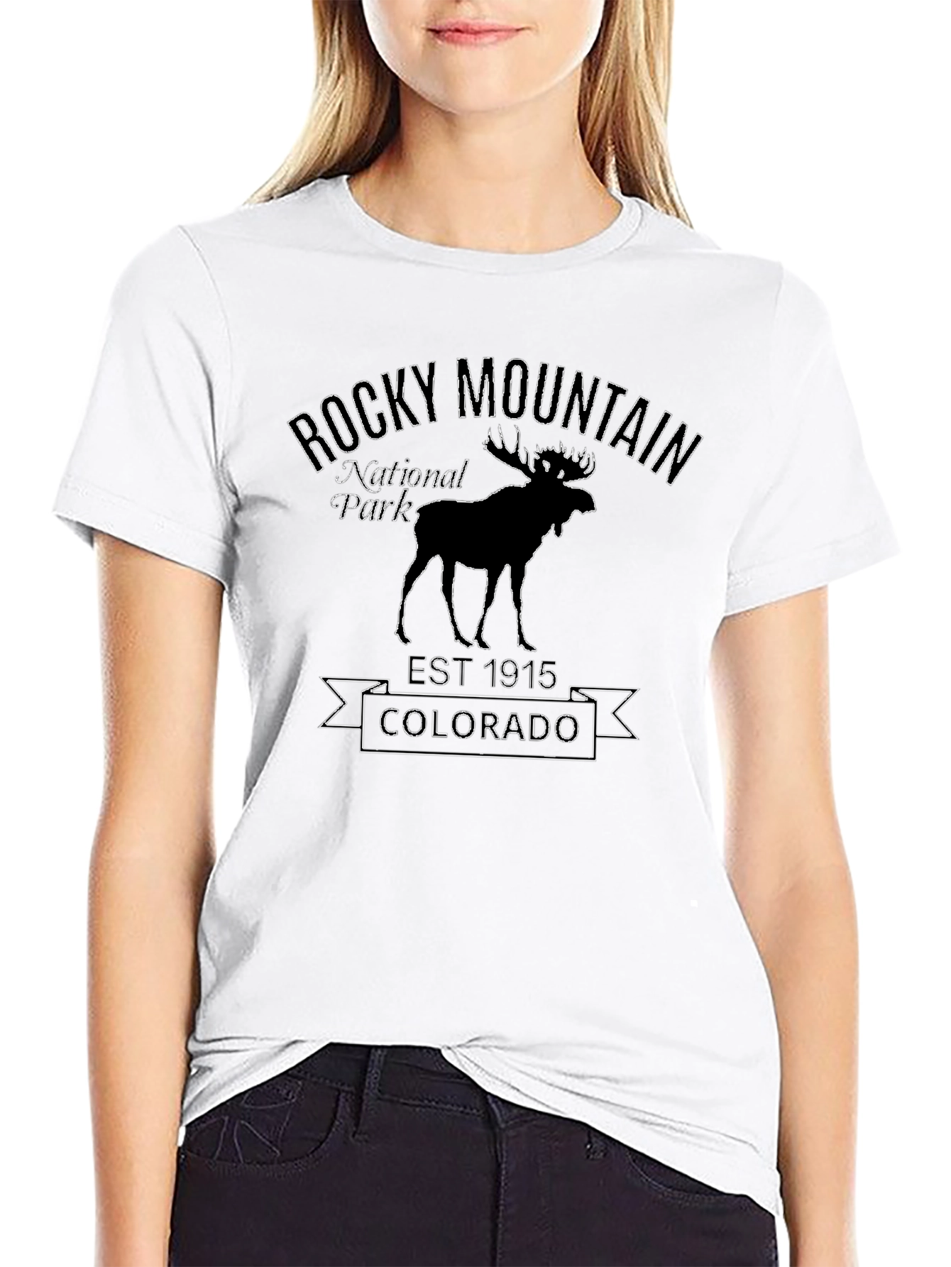 Rocky Mountain National Park Black T-Shirt