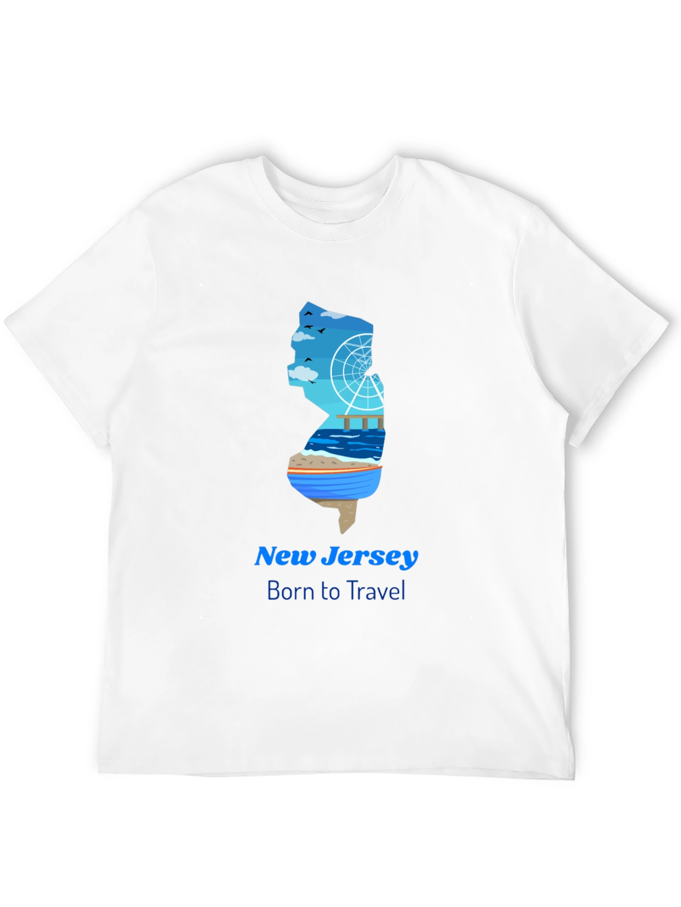 New Jersey Travel Graphic T-Shirt