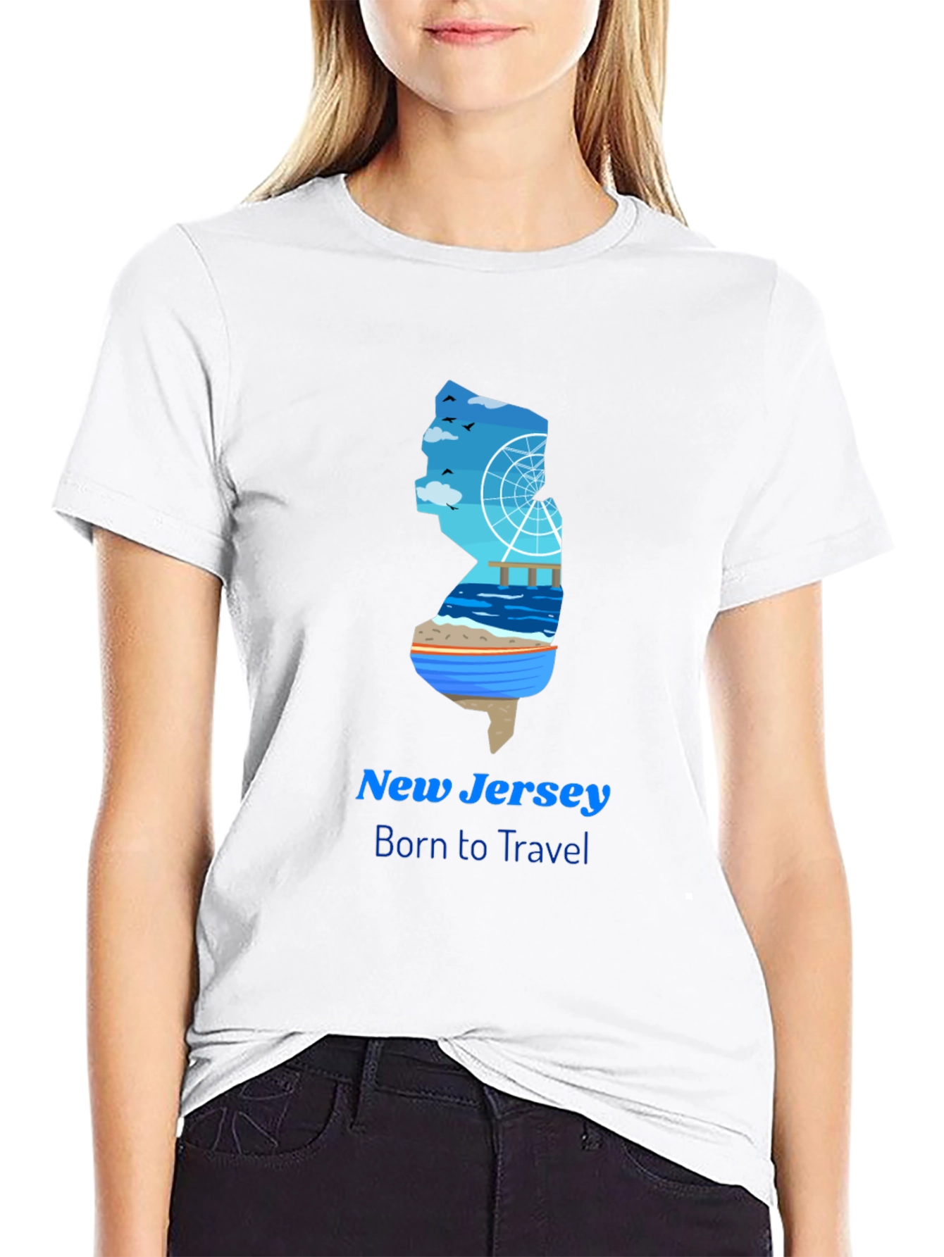 New Jersey Travel Graphic T-Shirt