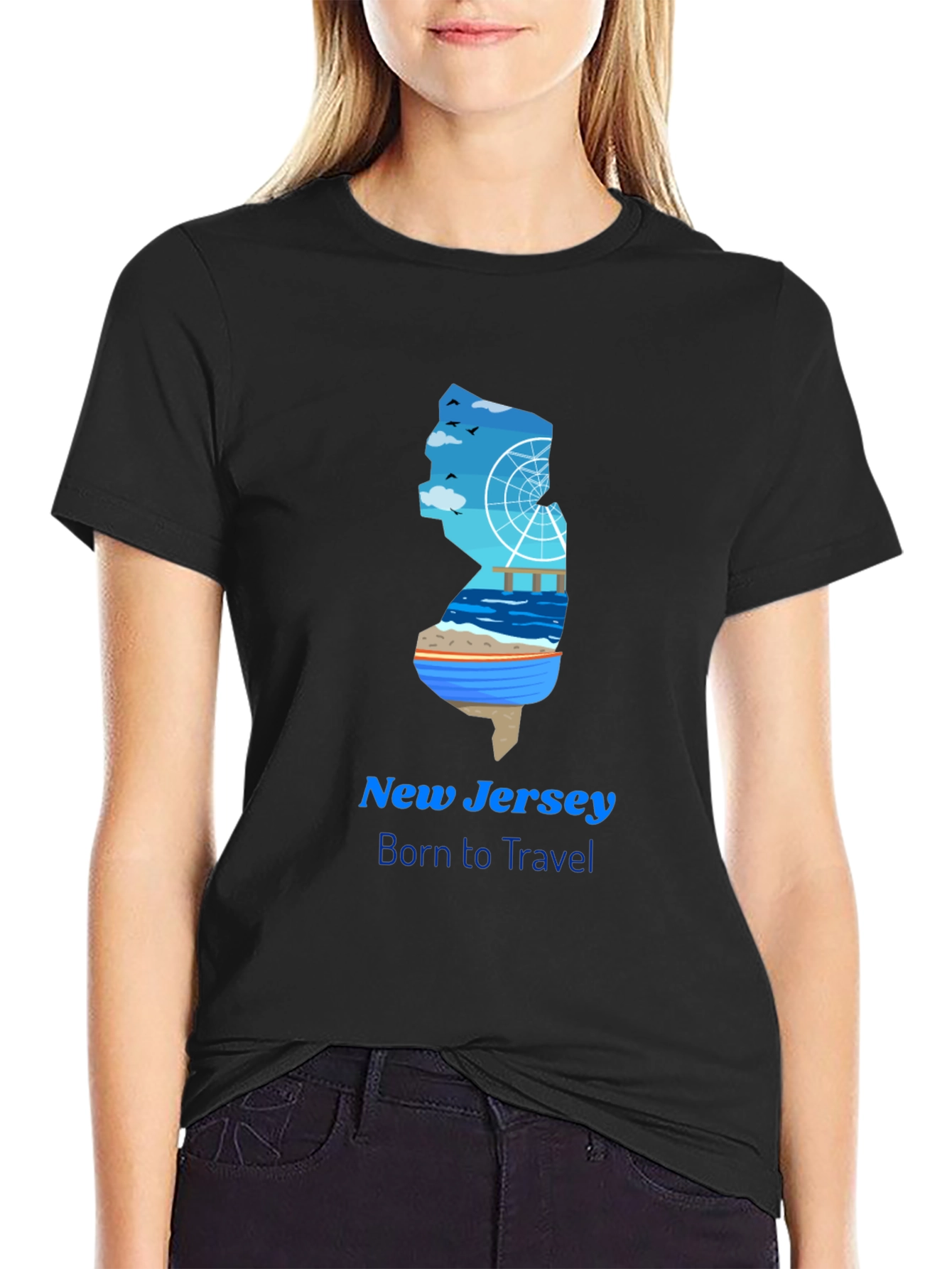 New Jersey Travel Graphic T-Shirt