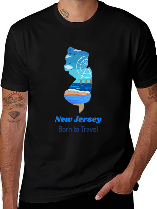 New Jersey Travel Graphic T-Shirt