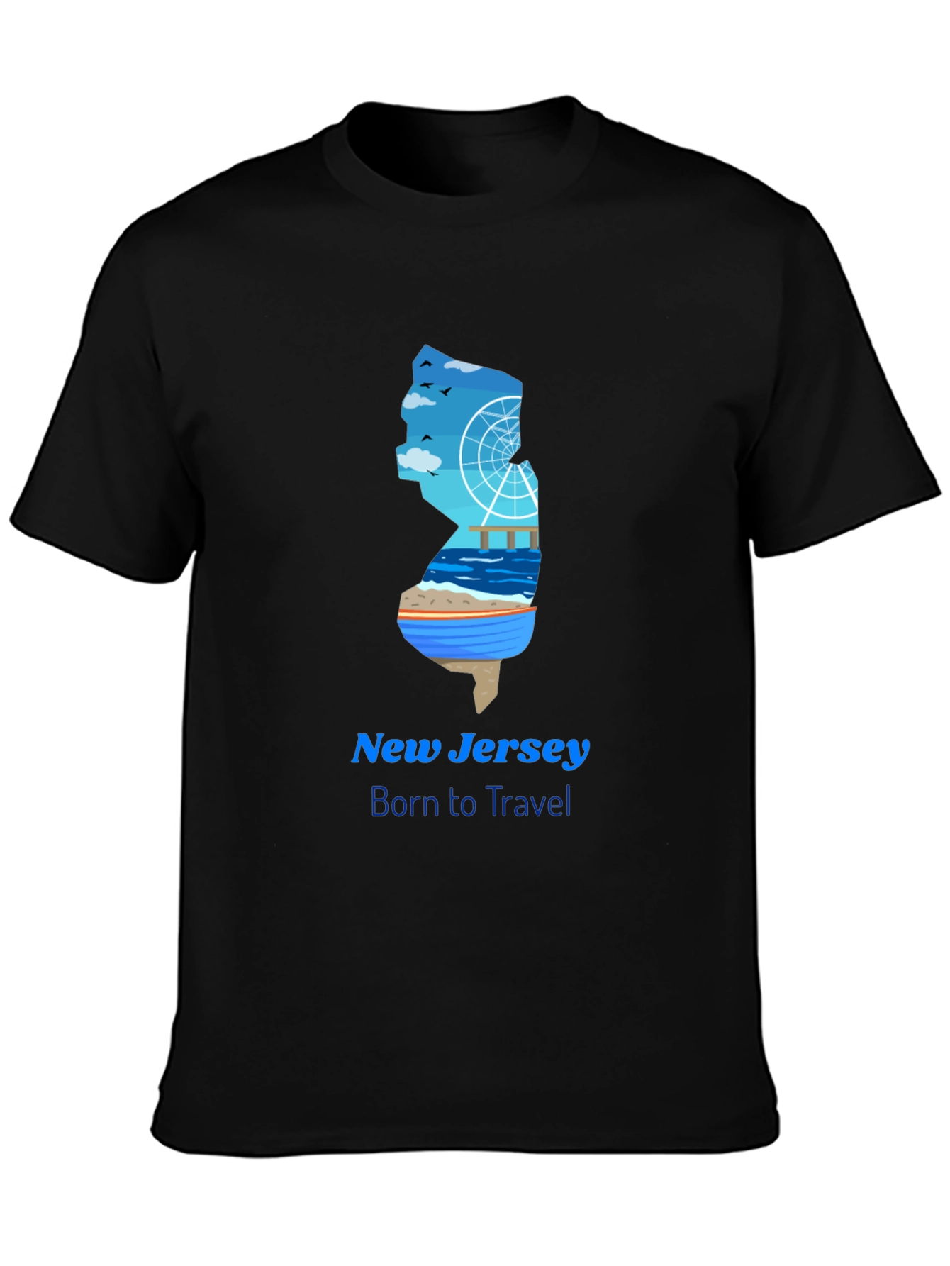 New Jersey Travel Graphic T-Shirt