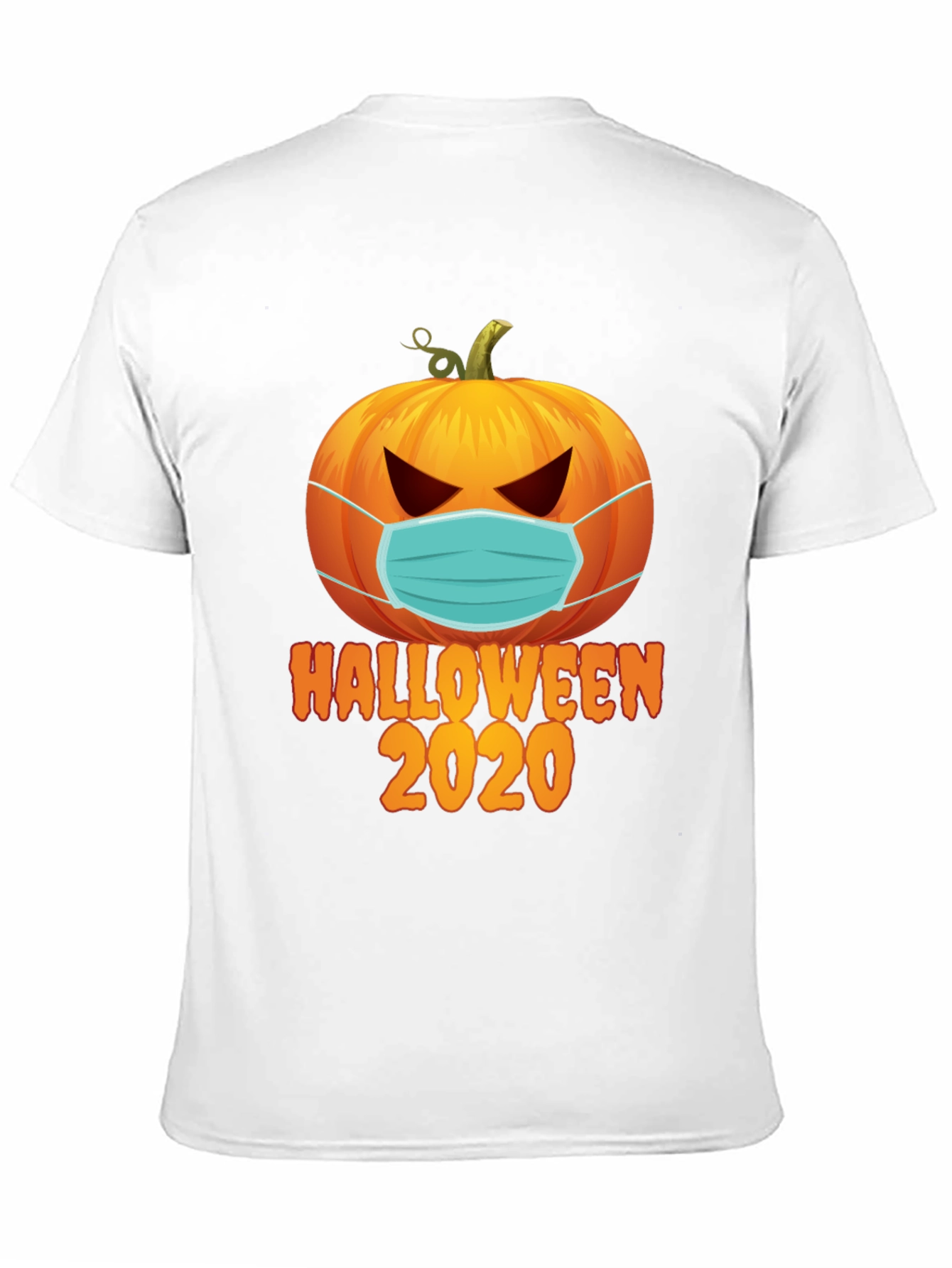 Halloween 2020 Masked Pumpkin Graphic Tee
