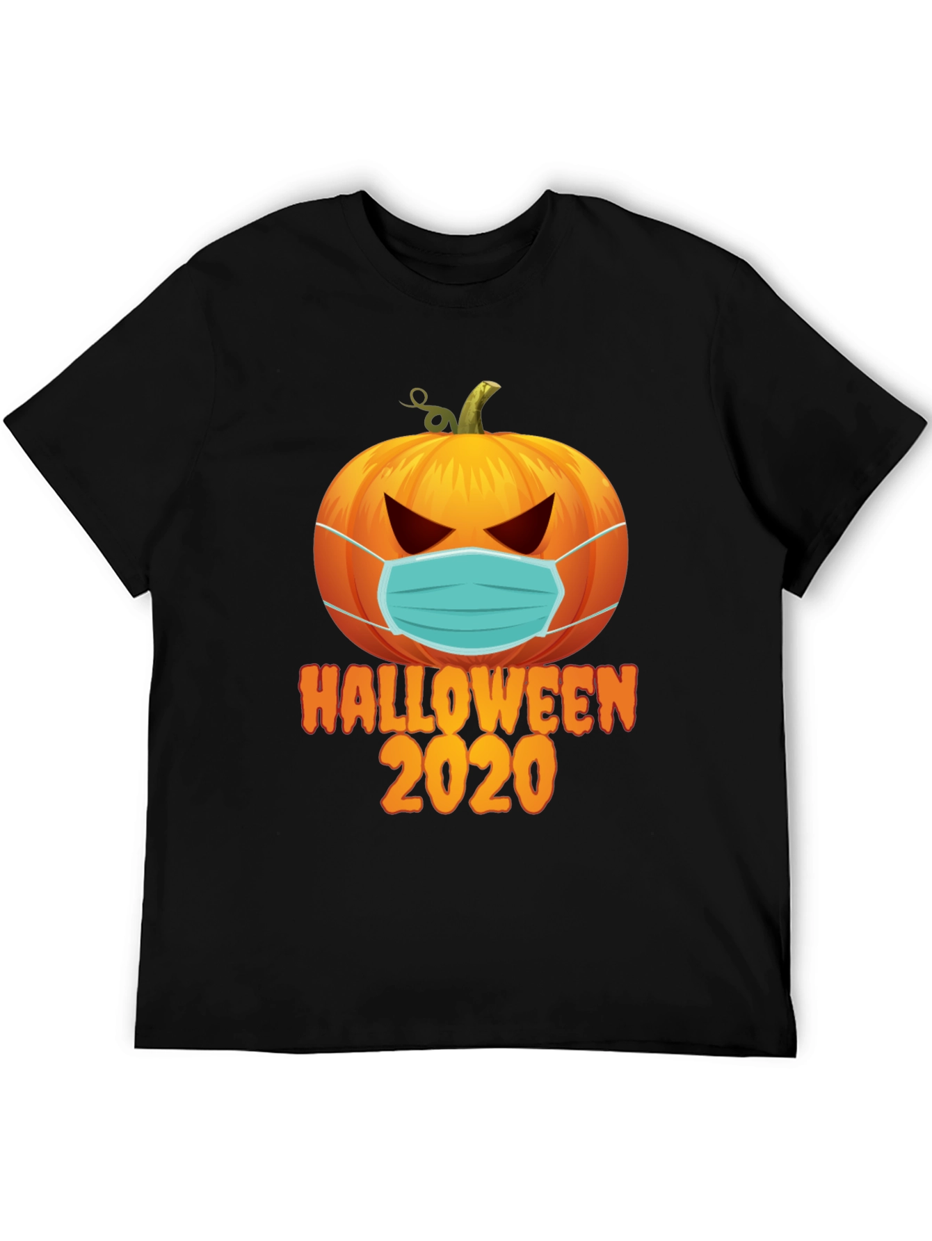 Halloween 2020 Masked Pumpkin Graphic Tee
