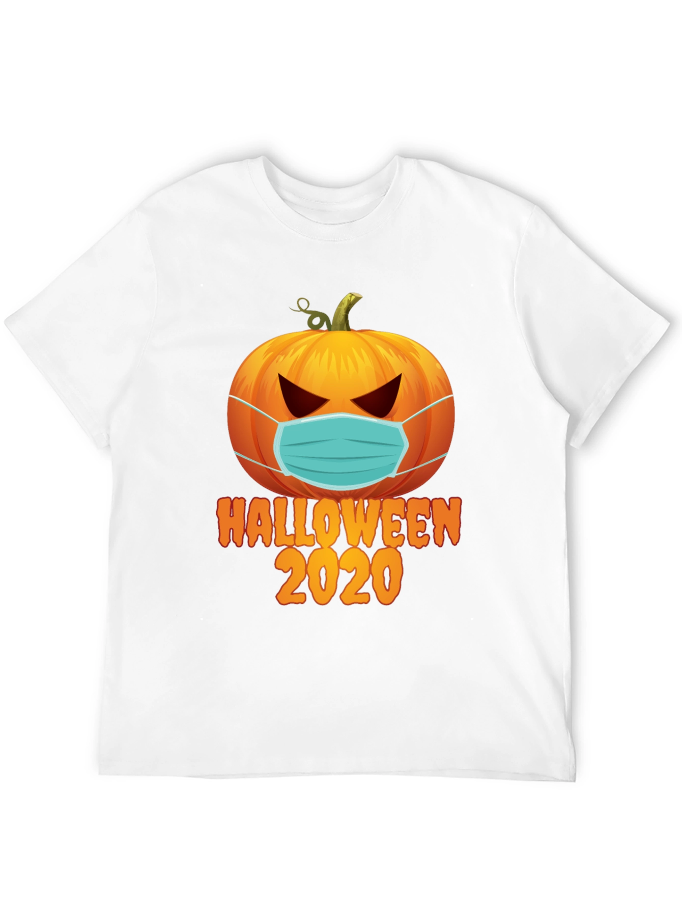 Halloween 2020 Masked Pumpkin Graphic Tee