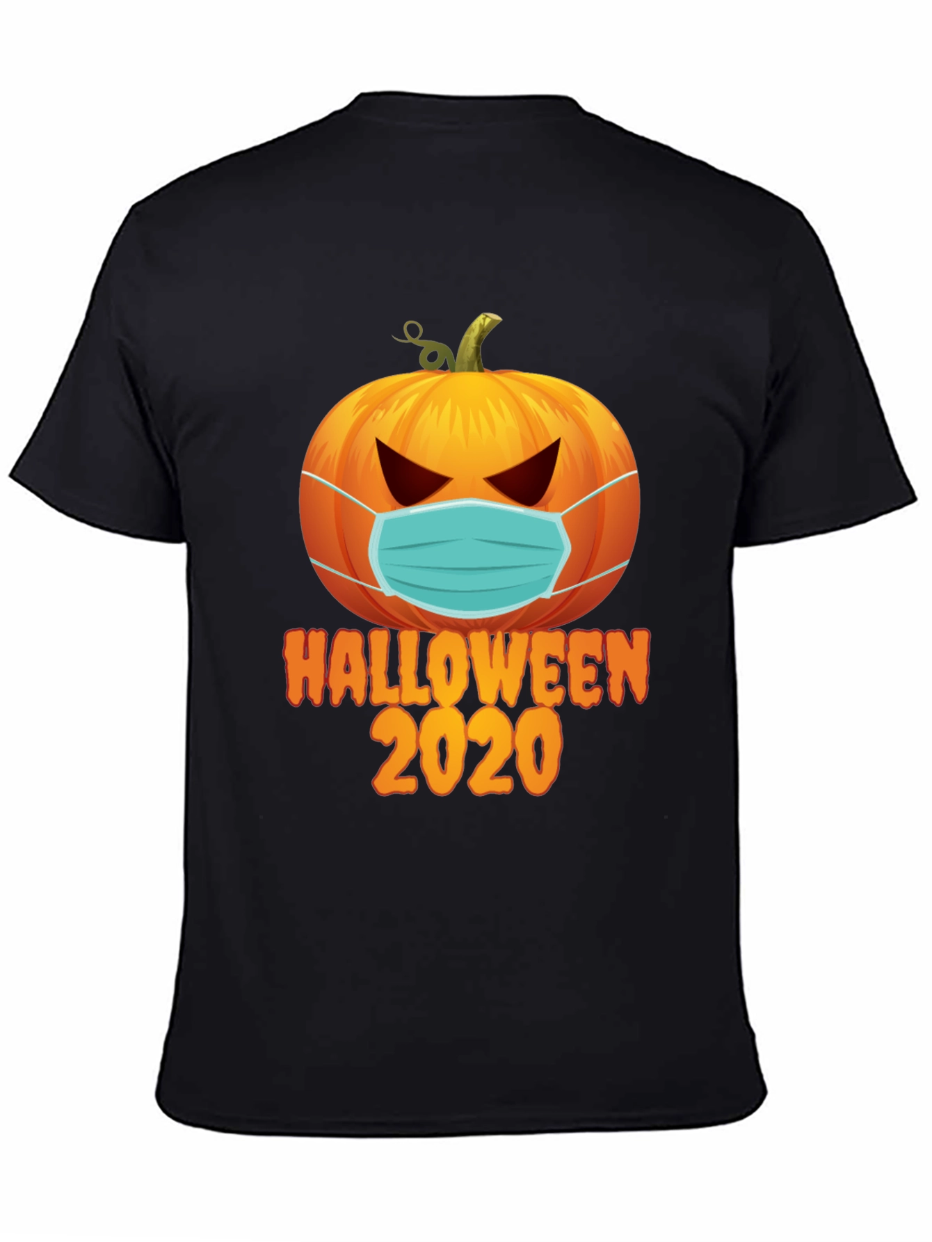 Halloween 2020 Masked Pumpkin Graphic Tee