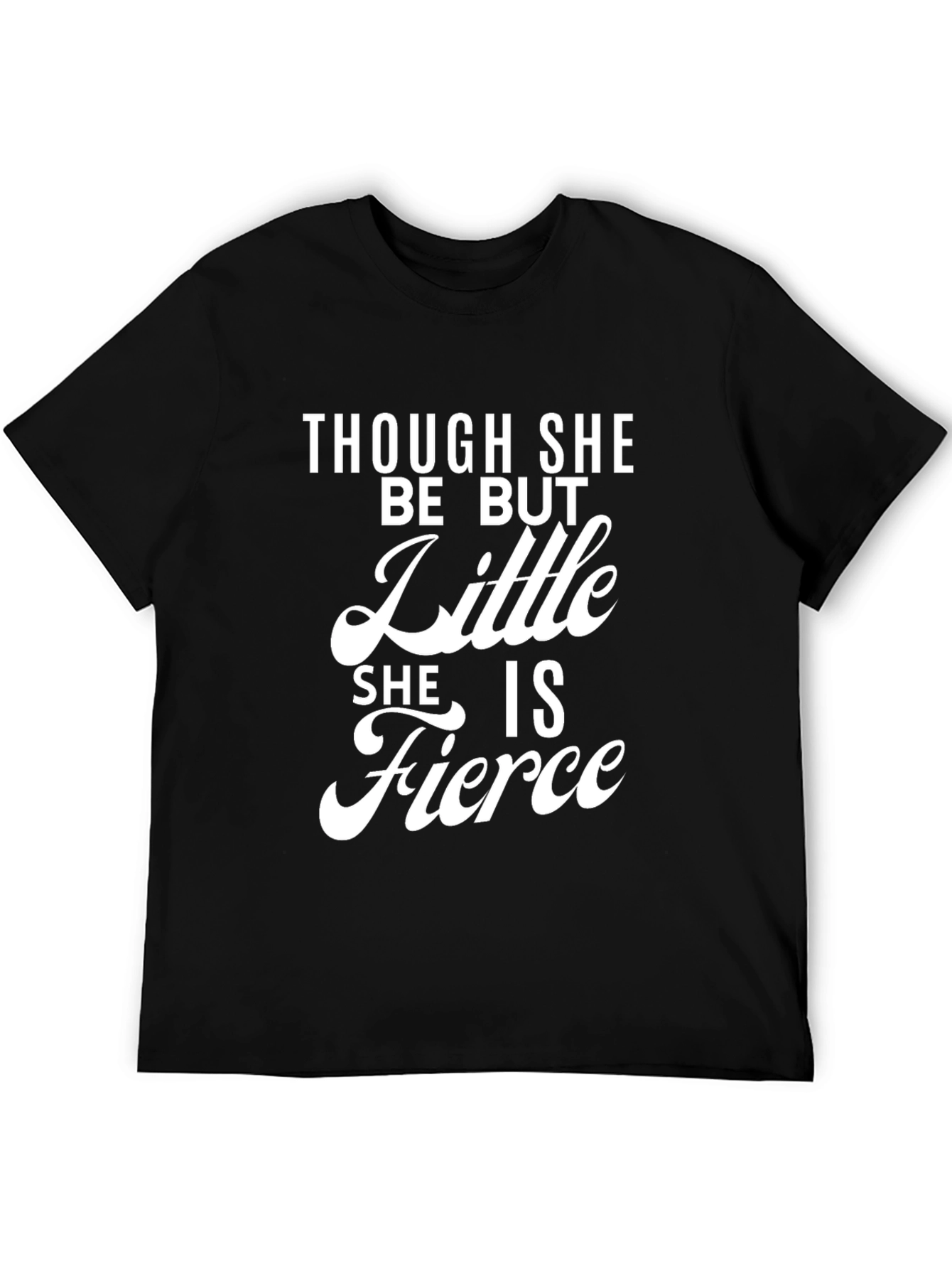 Fierce Little Girl Black T-Shirt