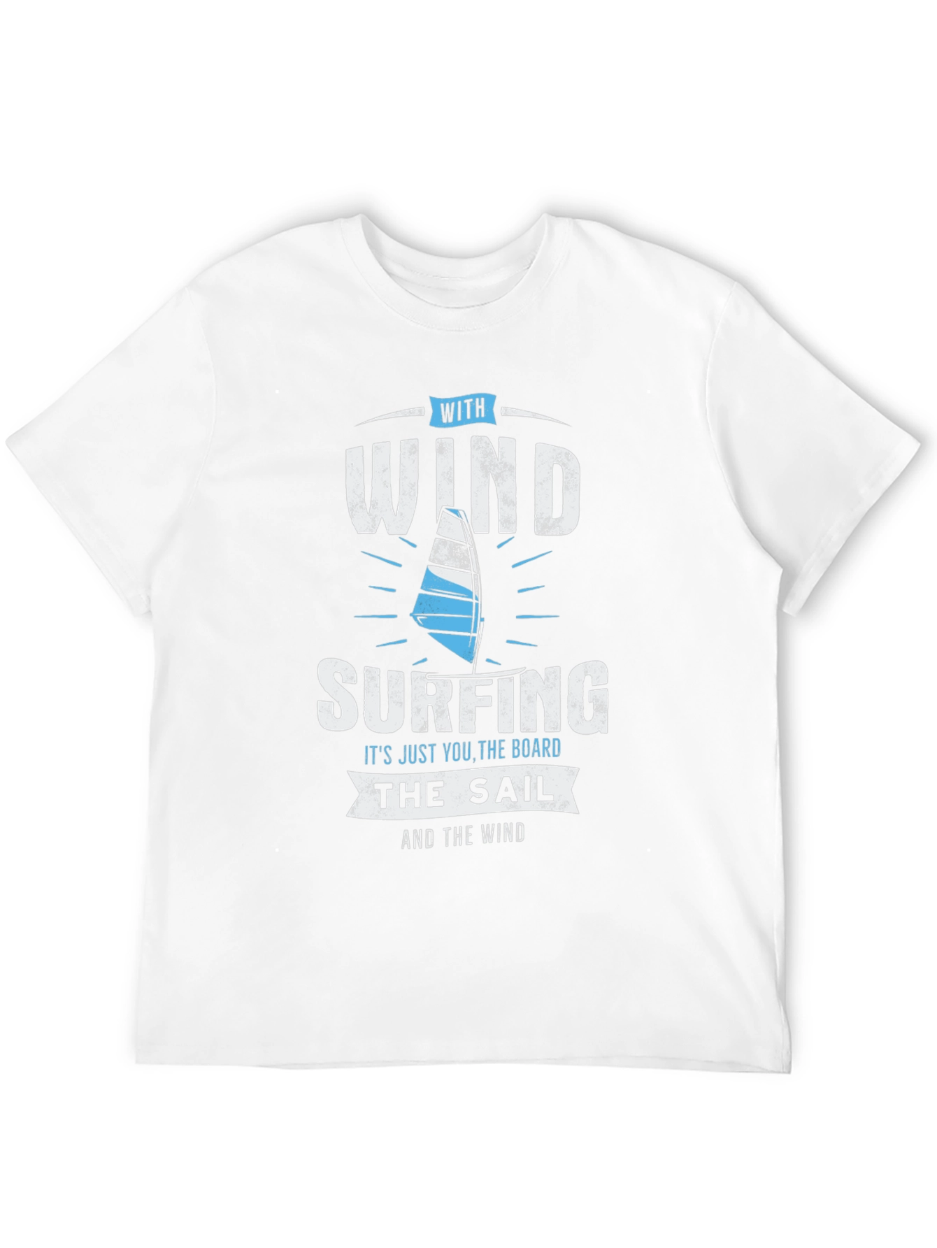 Windsurfing T-Shirt - Wind Sail and Board Design