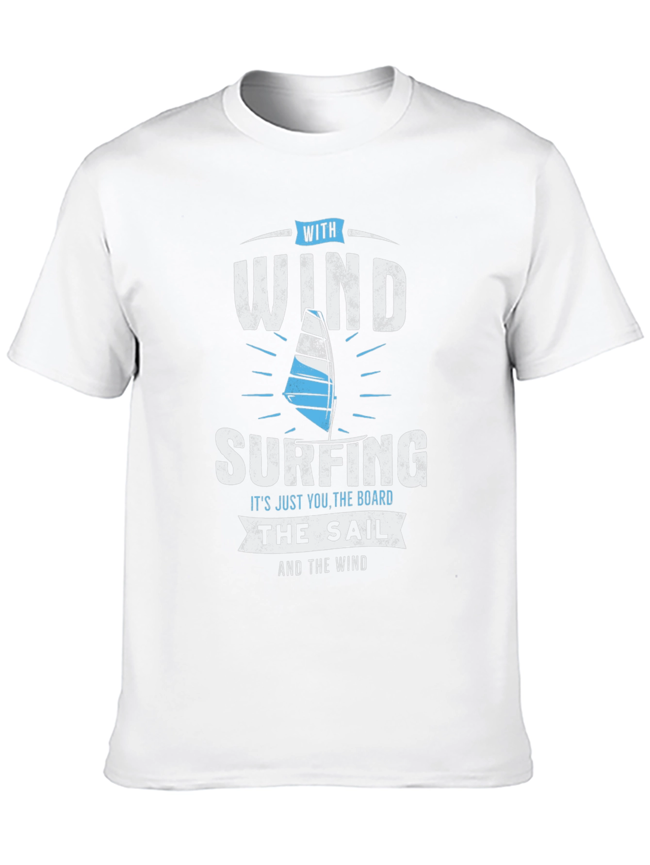 Windsurfing T-Shirt - Wind Sail and Board Design