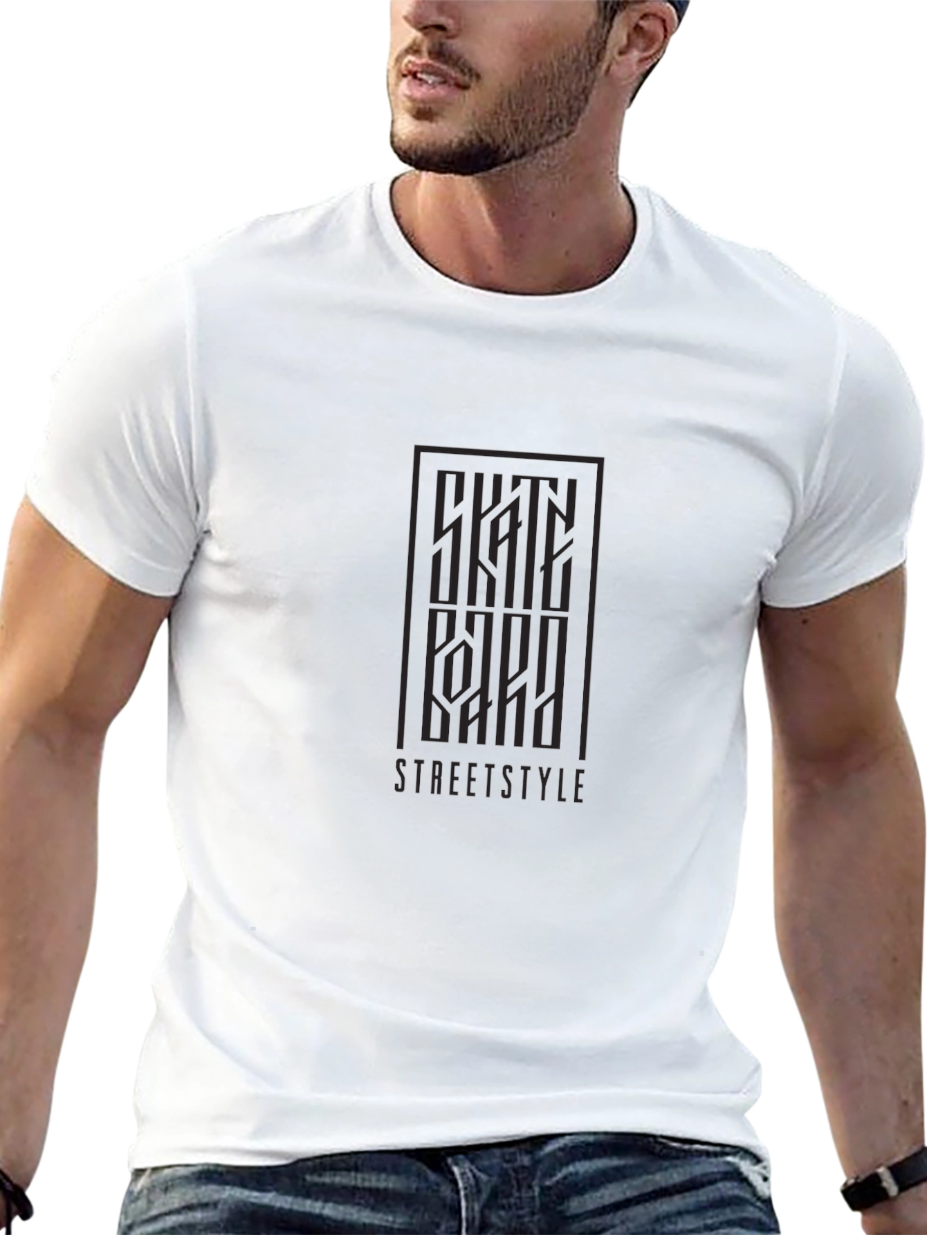 Streetstyle Graphic Tee - Modern Black T-Shirt
