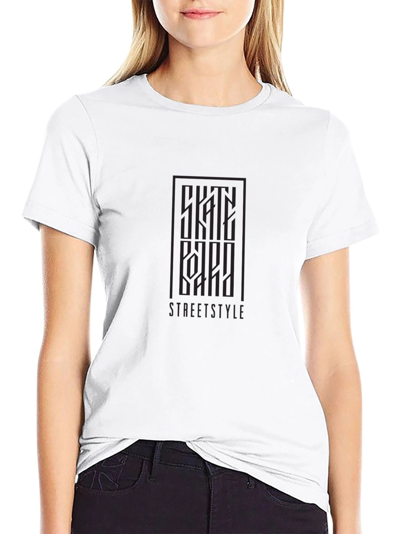 Streetstyle Graphic Tee - Modern Black T-Shirt