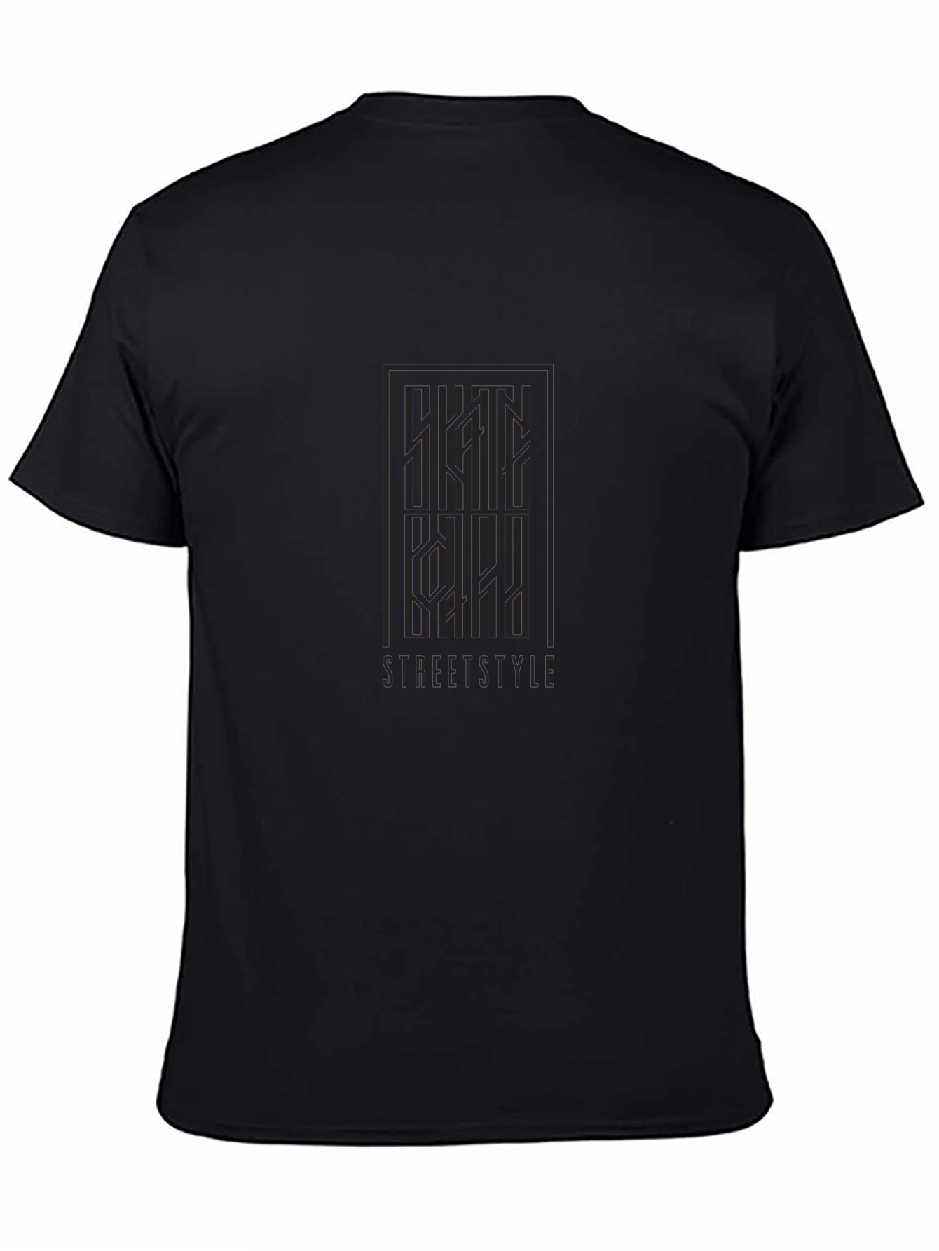 Streetstyle Graphic Tee - Modern Black T-Shirt