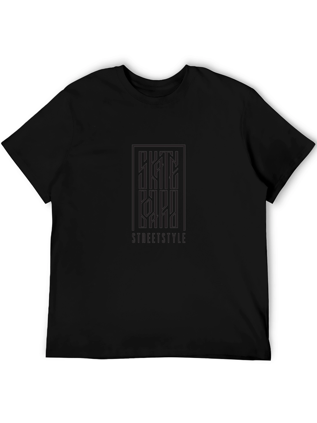 Streetstyle Graphic Tee - Modern Black T-Shirt